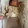 Arie-Rae joined the competition — help win amazing prizes! baby, sleeping, knitted_clothing, bassinet, blanket, white, cute, infant, soft, cozy, peaceful, newborn, child, toddler, portrait, indoors, resting, warm, fabric, lace