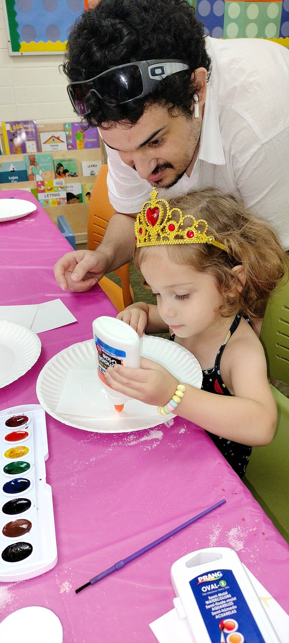 Gwendolyn joined the competition — help win amazing prizes! beauty, chair, child, cup, drinkware, event, fun, happy, leisure, person, pink, play, purple, recreation, sharing, summer, t_shirt, table, tableware, toddler