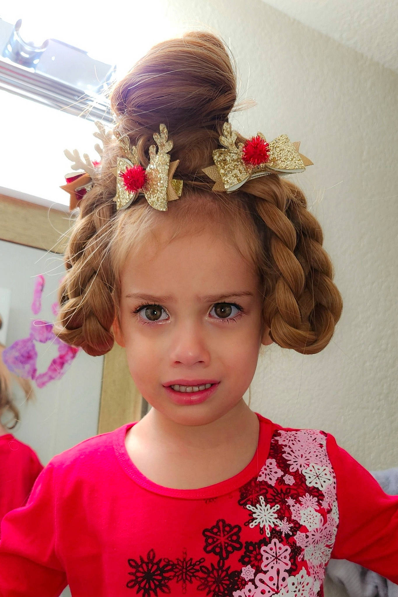 Gwendolyn joined the competition — help win amazing prizes! beauty, chin, clothing, ear, eyelash, flower, happy, headband, headgear, headpiece, iris, long_hair, magenta, neck, person, petal, pink, plant, shoulder, smile