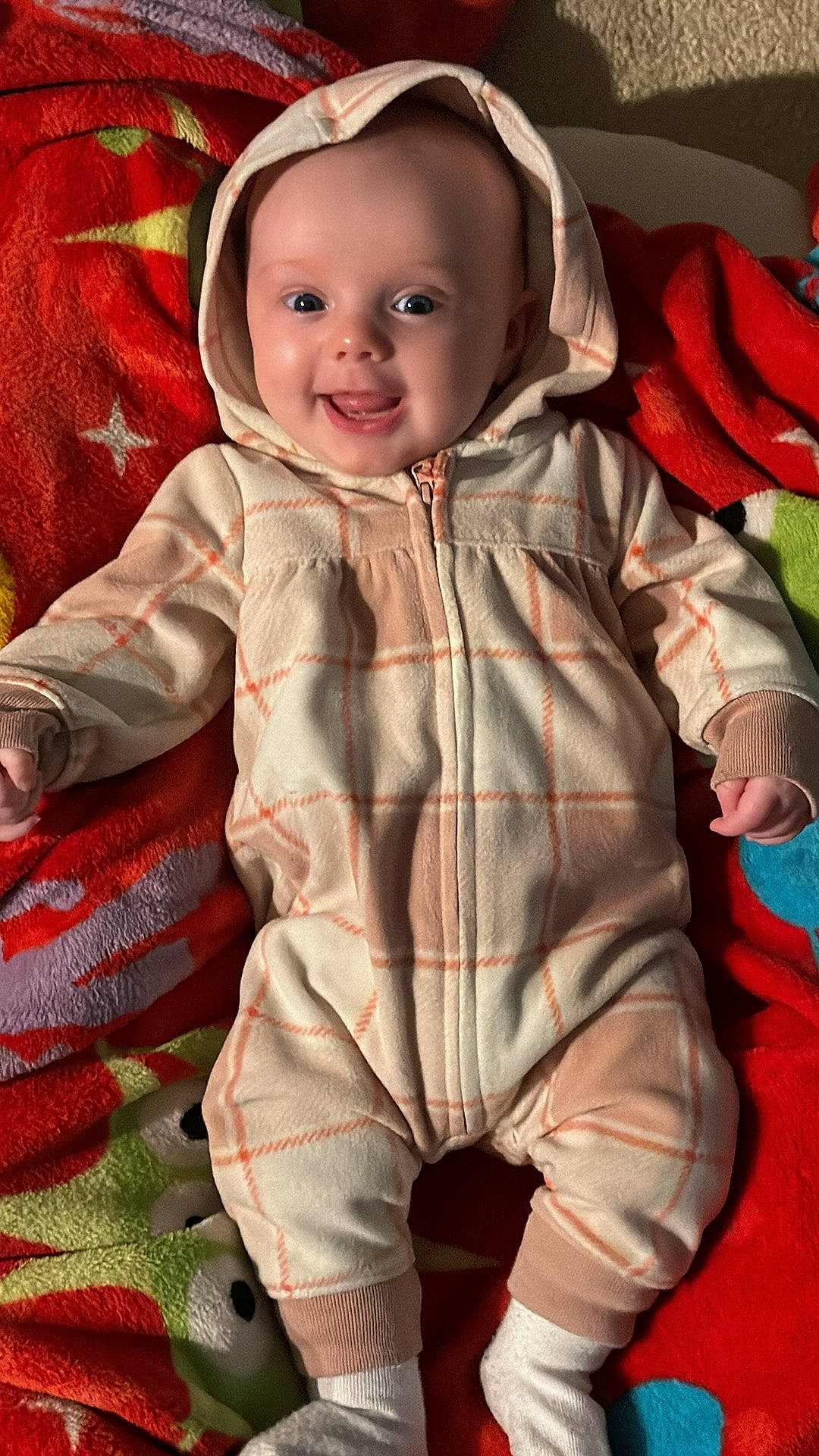 Kelly joined the competition — help win amazing prizes! baby, baby_toddler_clothing, cheek, comfort, eye, face, facial_expression, happy, head, joy, mouth, nose, organ, outerwear, person, pink, skin, sleeve, smile, standing