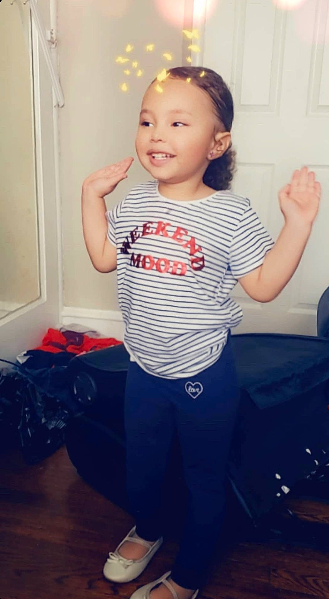 Nyla joined the competition — help win amazing prizes! arm, baby, cheek, child, cool, face, happy, head, joint, joy, leg, neck, person, shoulder, sitting, skin, sleeve, smile, standing, t_shirt