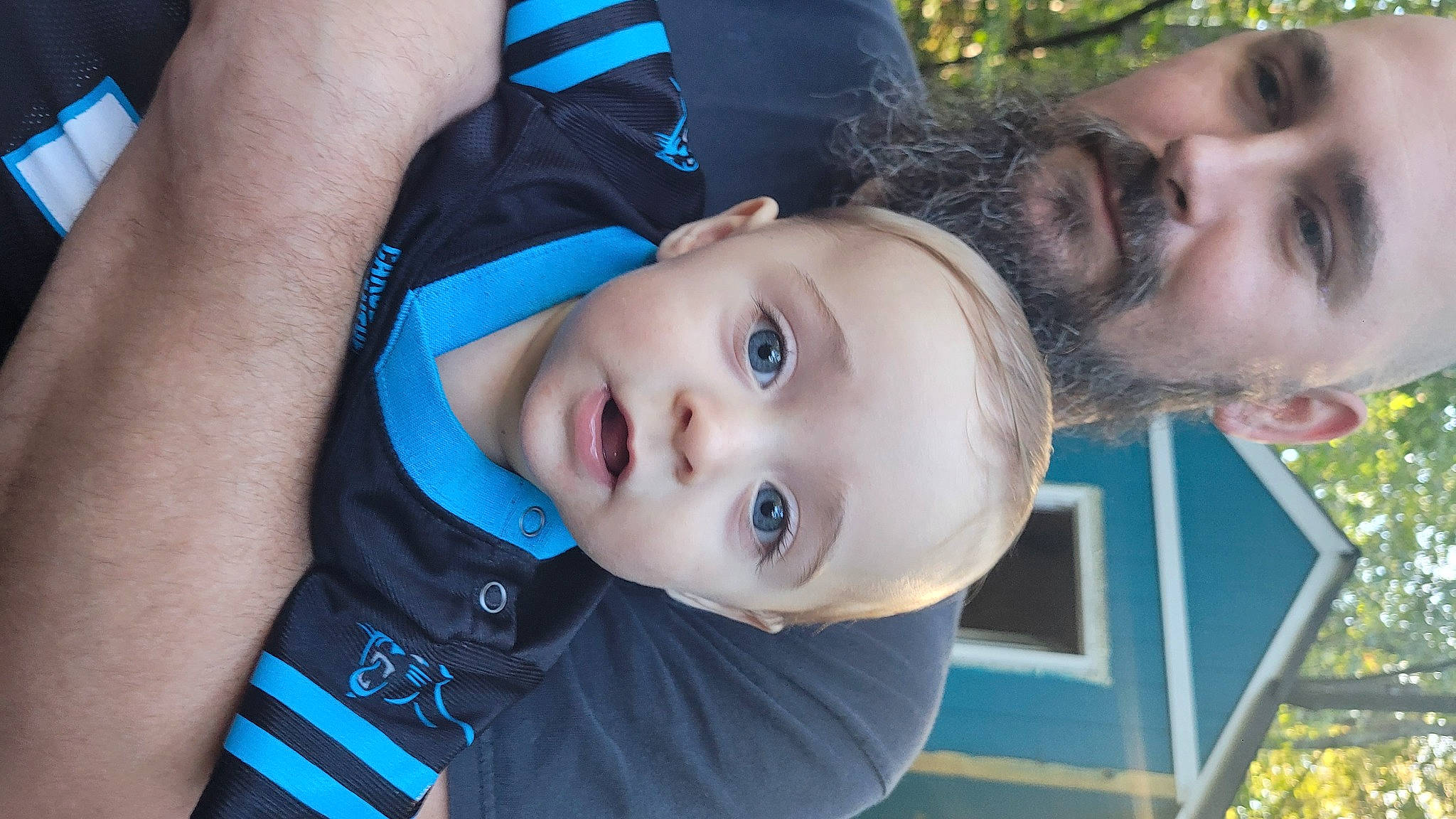 Briggs joined the competition — help win amazing prizes! blue, child, chin, close_up, cool, electric_blue, eyebrow, fun, grass, happy, hat, leisure, lip, mouth, nose, person, plant, recreation, skin, toddler