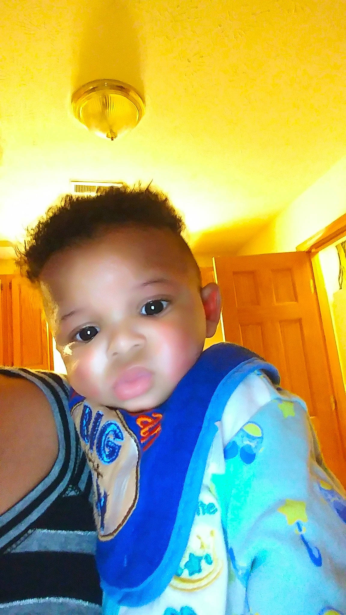 Malakai joined the competition — help win amazing prizes! baby, cheek, child, chin, cool, eye, face, forehead, fun, hair, head, iris, lip, mouth, nose, person, skin, smile, standing, toddler