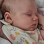 Ruby-Mae is registered to the contest to win money with this photo: baby, bib, blanket, calm, cheek, child, closeup, clothing, cute, ear, face, head, infant, mouth, nose, peaceful, rest, skin, sleeping, soft