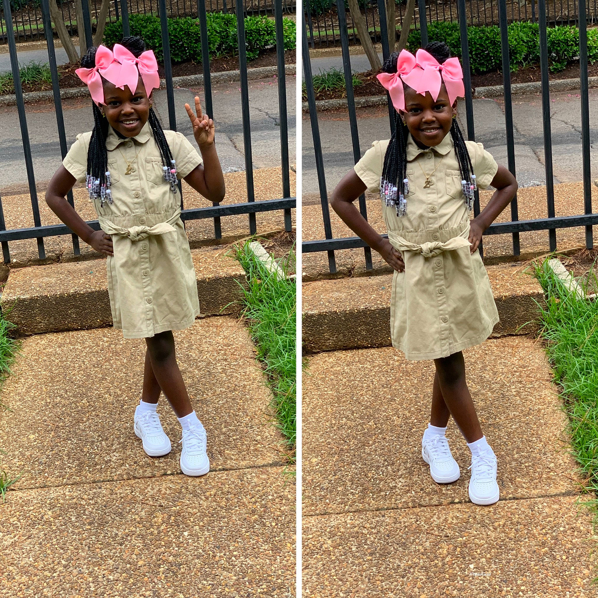 Zy'Aire joined the competition — help win amazing prizes! boot, fashion_accessory, fence, grass, hat, headwear, helmet, joy, leg, magenta, pattern, person, pink, plant, purple, shoe, shorts, sleeve, smile, sneakers