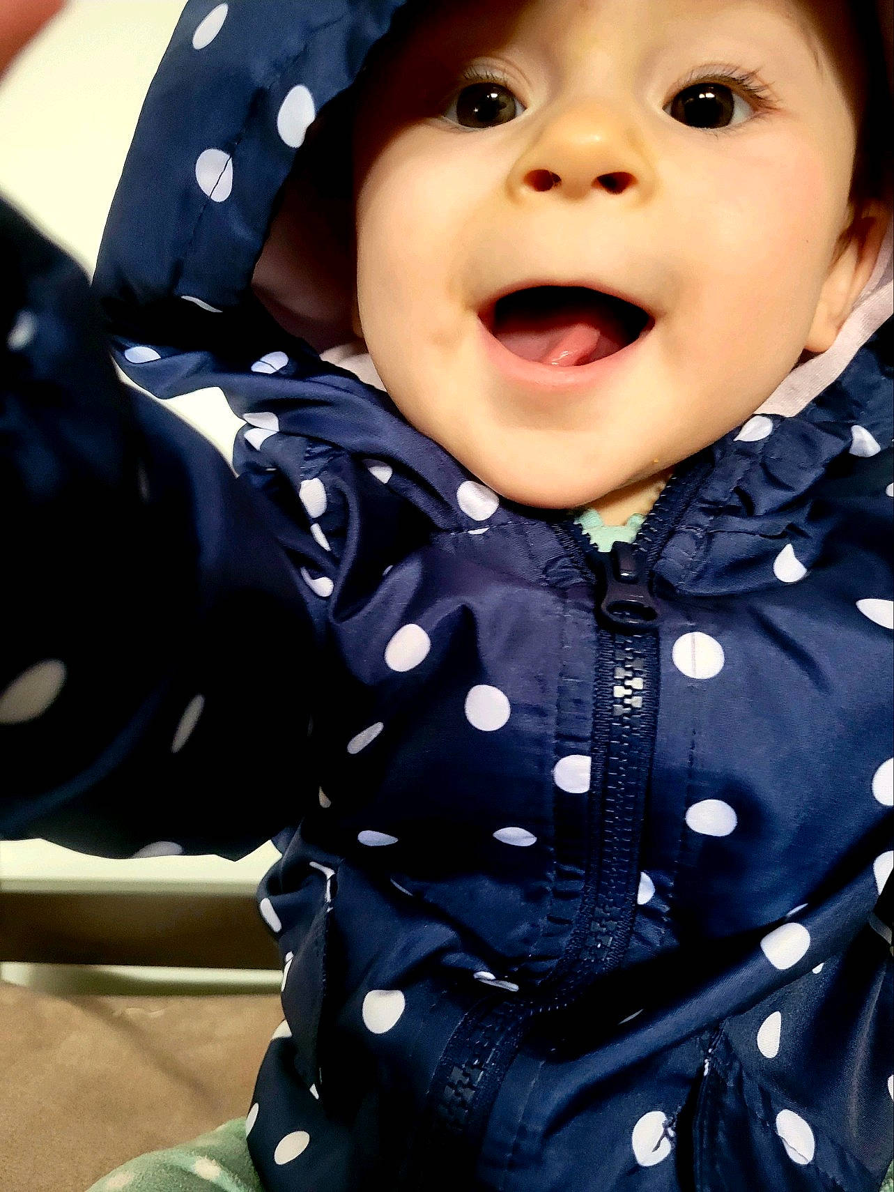 Elyse joined the competition — help win amazing prizes! baby, baby_toddler_clothing, beauty, button, cheek, child, collar, electric_blue, fashion_accessory, fun, happy, hat, headwear, iris, outerwear, pattern, person, photograph, portrait_photography, sleeve