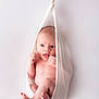 Elio participe au concours pour gagner de l'argent avec cette photo : baby, infant, newborn, cute, face, skin, hands, feet, expression, tongue, white, fabric, sling, hanging, minimalist, soft_light, portrait, studio, child, newborn_photography