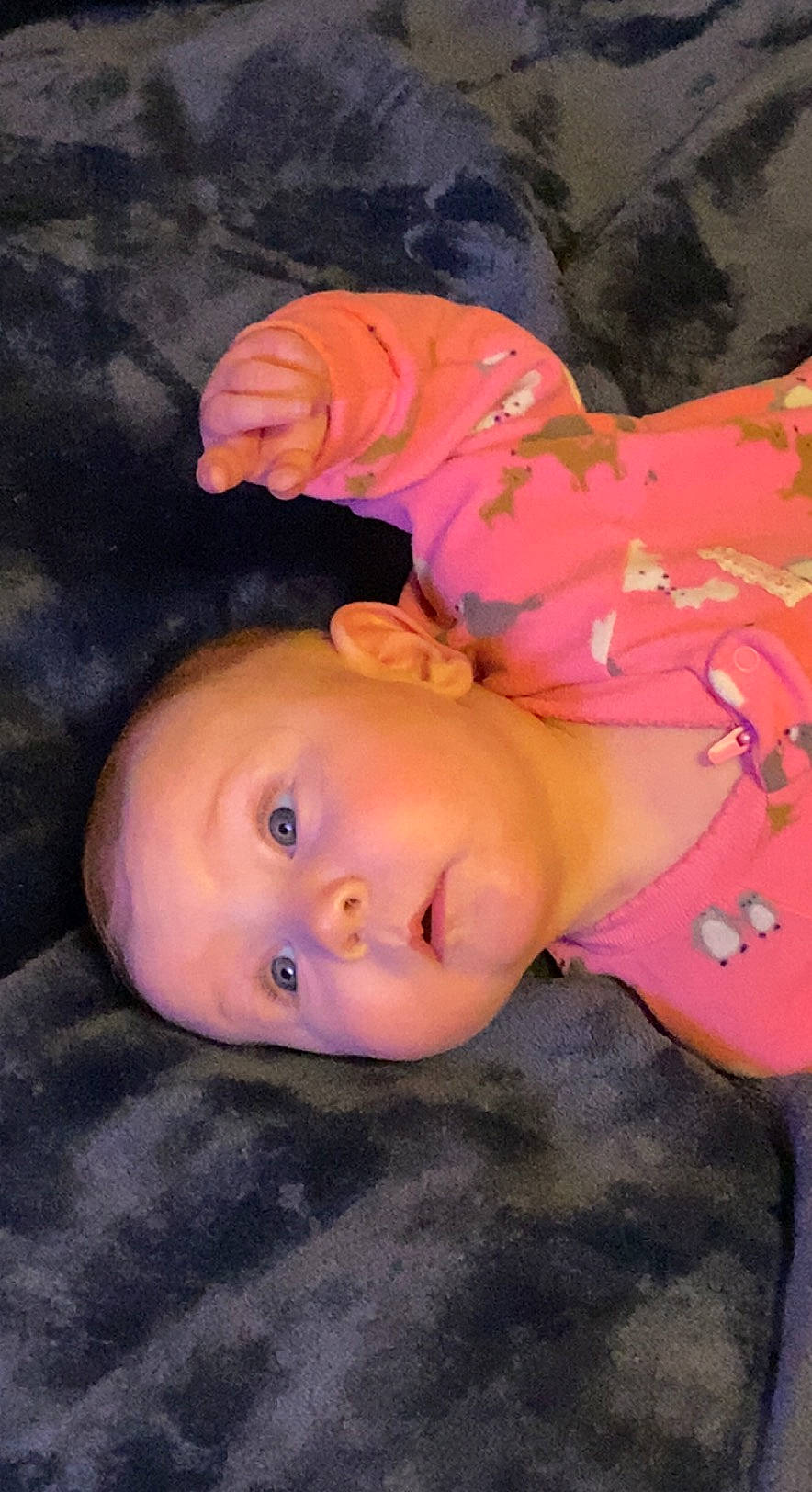 Heavenly is registered to the contest to win money with this photo: baby, baby_toddler_clothing, cheek, child, eye, fun, happy, head, lip, magenta, nose, peach, person, toddler, wood, wrinkle