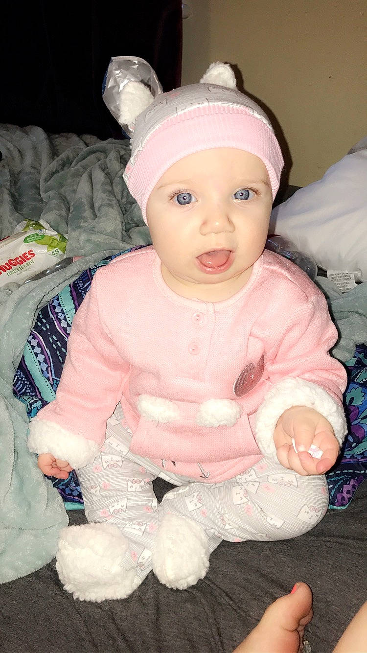 Haizley joined the competition — help win amazing prizes! baby, child, headgear, headwear, person, pink, stuffed_toy, toddler, toy