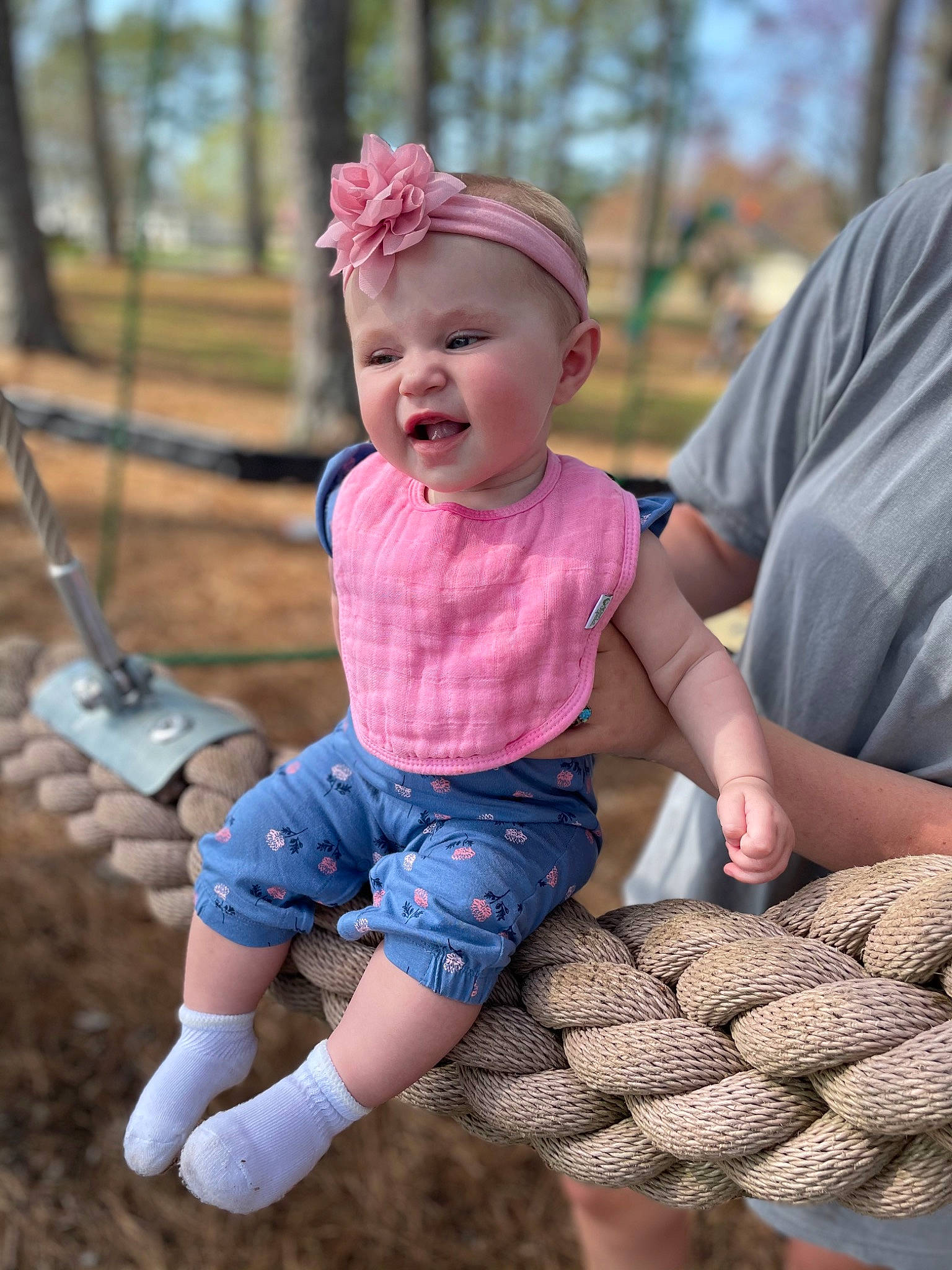 Taylinn Marlin is registered to the contest to win money with this photo: baby, baby_toddler_clothing, basket, child, finger, fun, grass, hand, happy, hat, headwear, leaf, leisure, person, recreation, sitting, skin, smile, storage_basket, toddler