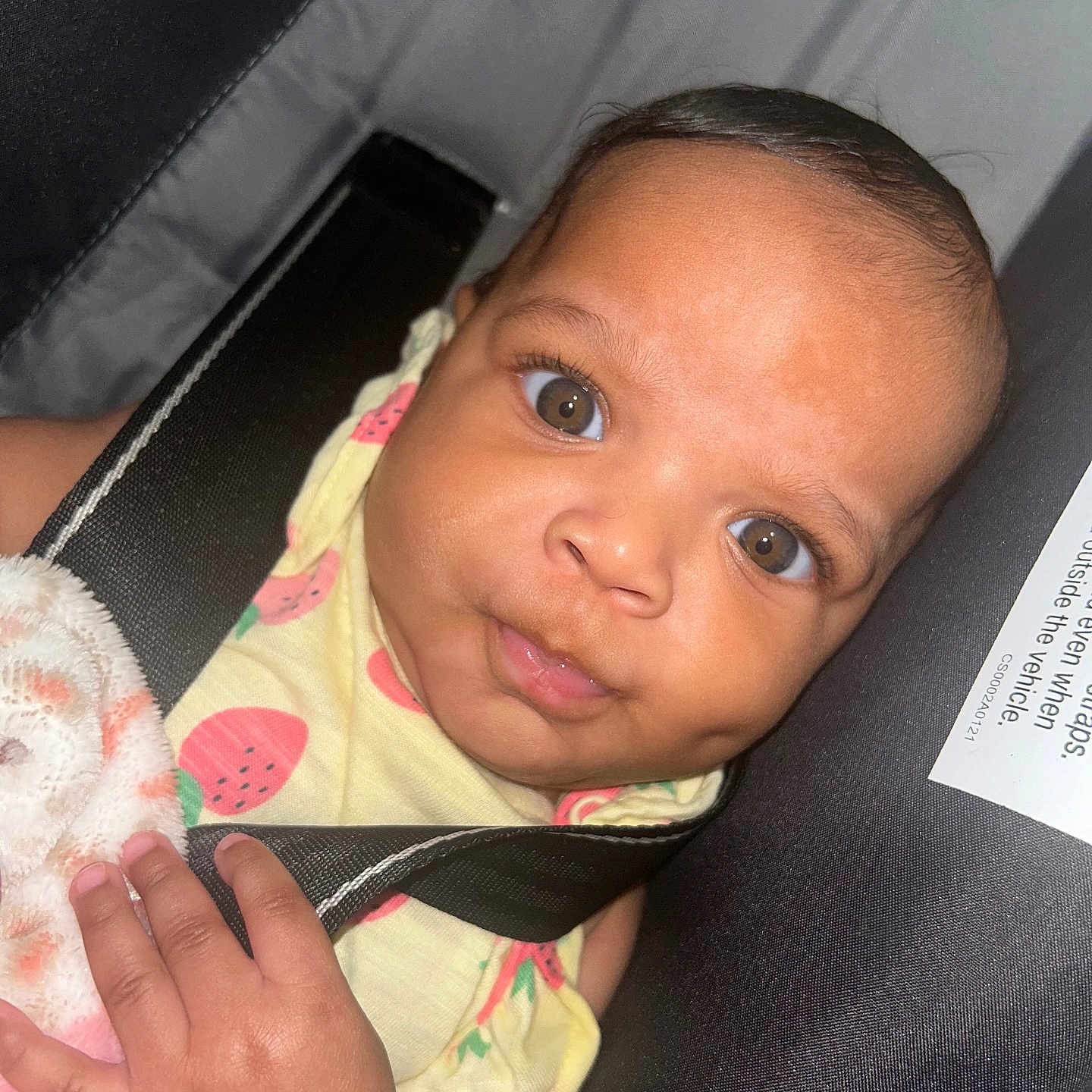 Milani is registered to the contest to win money with this photo: accessories, baby, belt, bodypart, clothing, cushion, cutlery, dress, face, finger, formalwear, hand, happy, head, homedecor, person, photography, portrait, seatbelt, tie