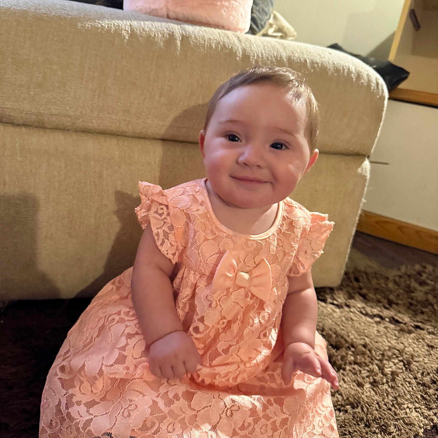 Labella joined the competition — help win amazing prizes! architecture, baby, bodypart, building, chair, clothing, couch, cushion, dress, face, furniture, head, homedecor, indoors, livingroom, person, photography, portrait, room, sitting