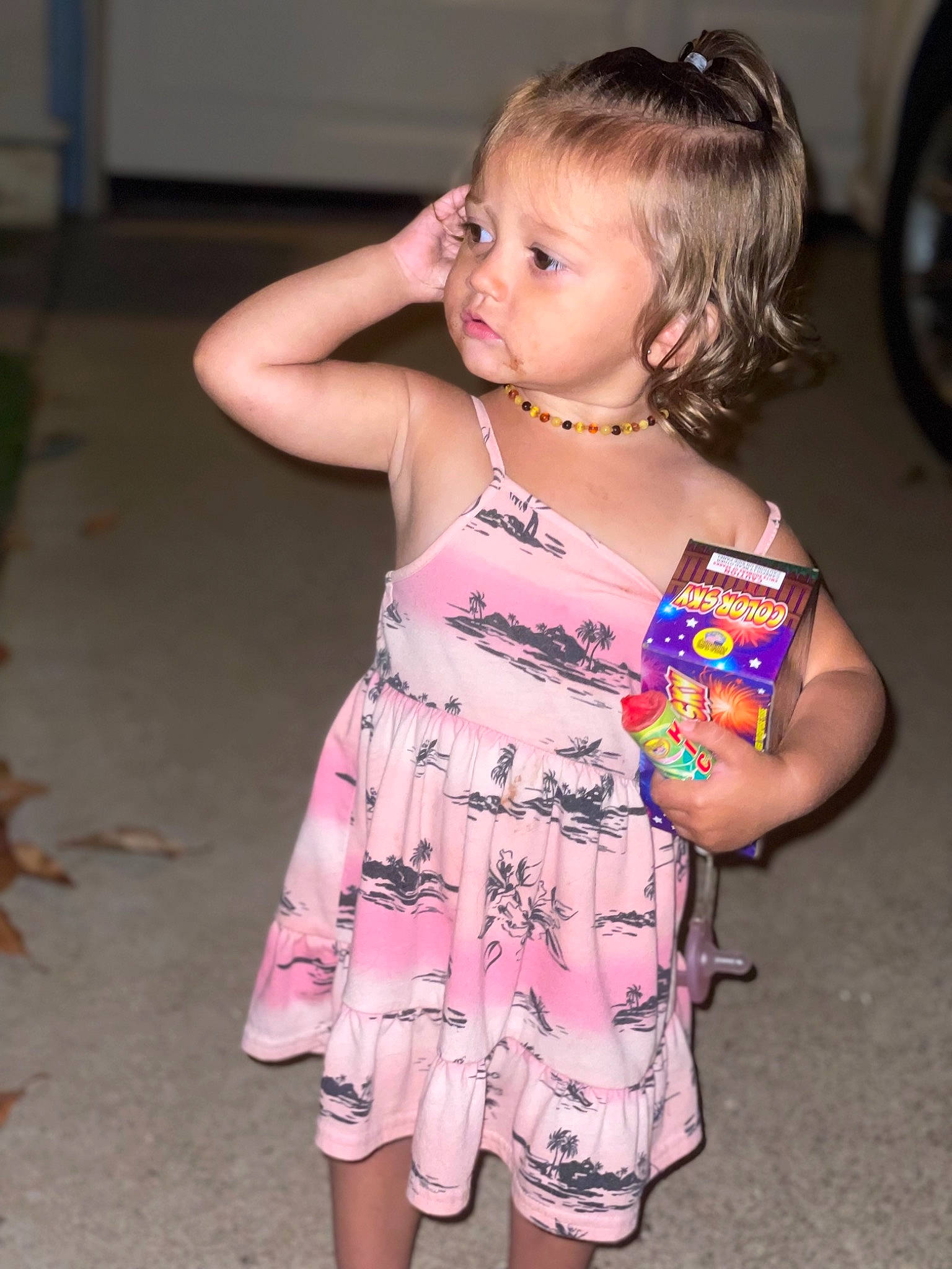 Bayley joined the competition — help win amazing prizes! baby_toddler_clothing, cheek, chin, dress, eye, eyelash, face, facial_expression, hair, happy, head, human_body, iris, one_piece_garment, person, pink, purple, shoulder, skin, sleeve