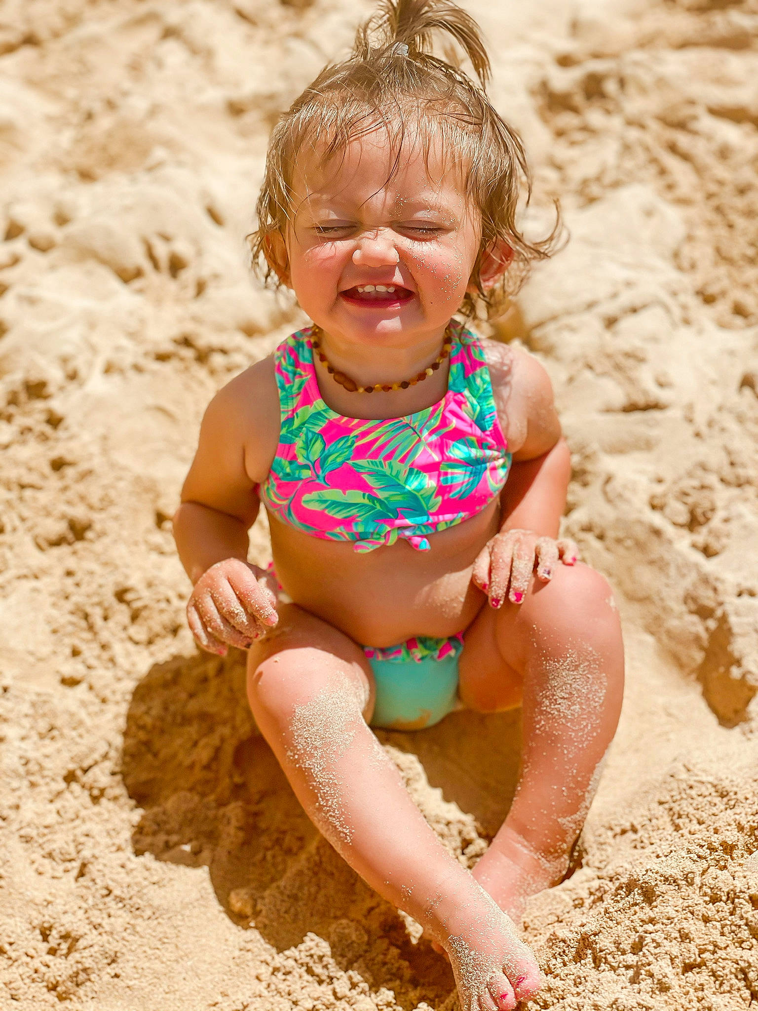 Bayley is registered to the contest to win money with this photo: beach, beauty, child, eye, face, fun, hair, happy, head, human, joy, organ, people, people_in_nature, people_on_beach, person, skin, smile, summer, swimwear