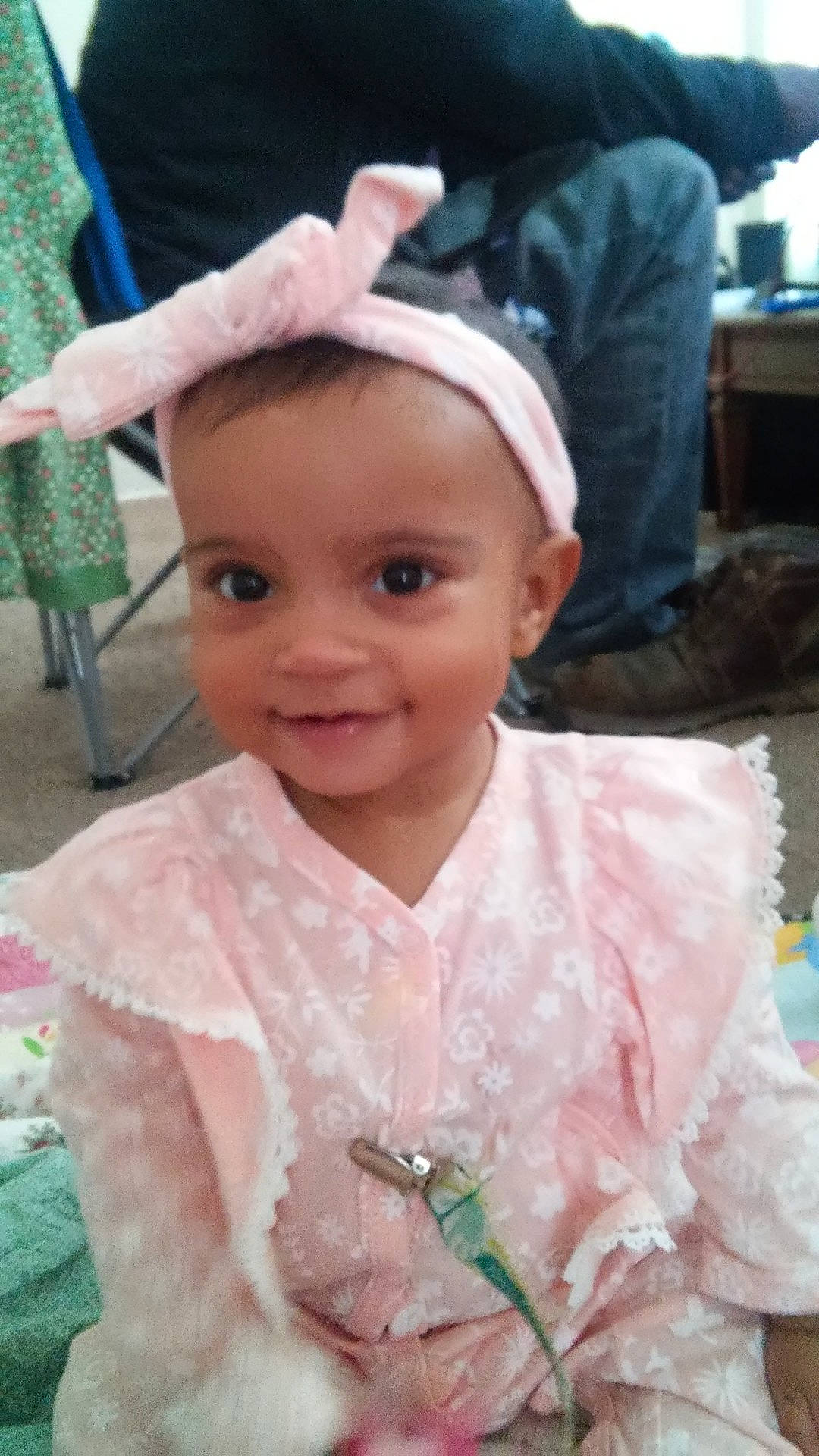 Grace joined the competition — help win amazing prizes! beauty, cheek, child, day, eye, face, fashion_accessory, girl, hair, hair_accessory, hairstyle, head, headgear, headpiece, human_hair_color, infant, person, pink, skin, smile