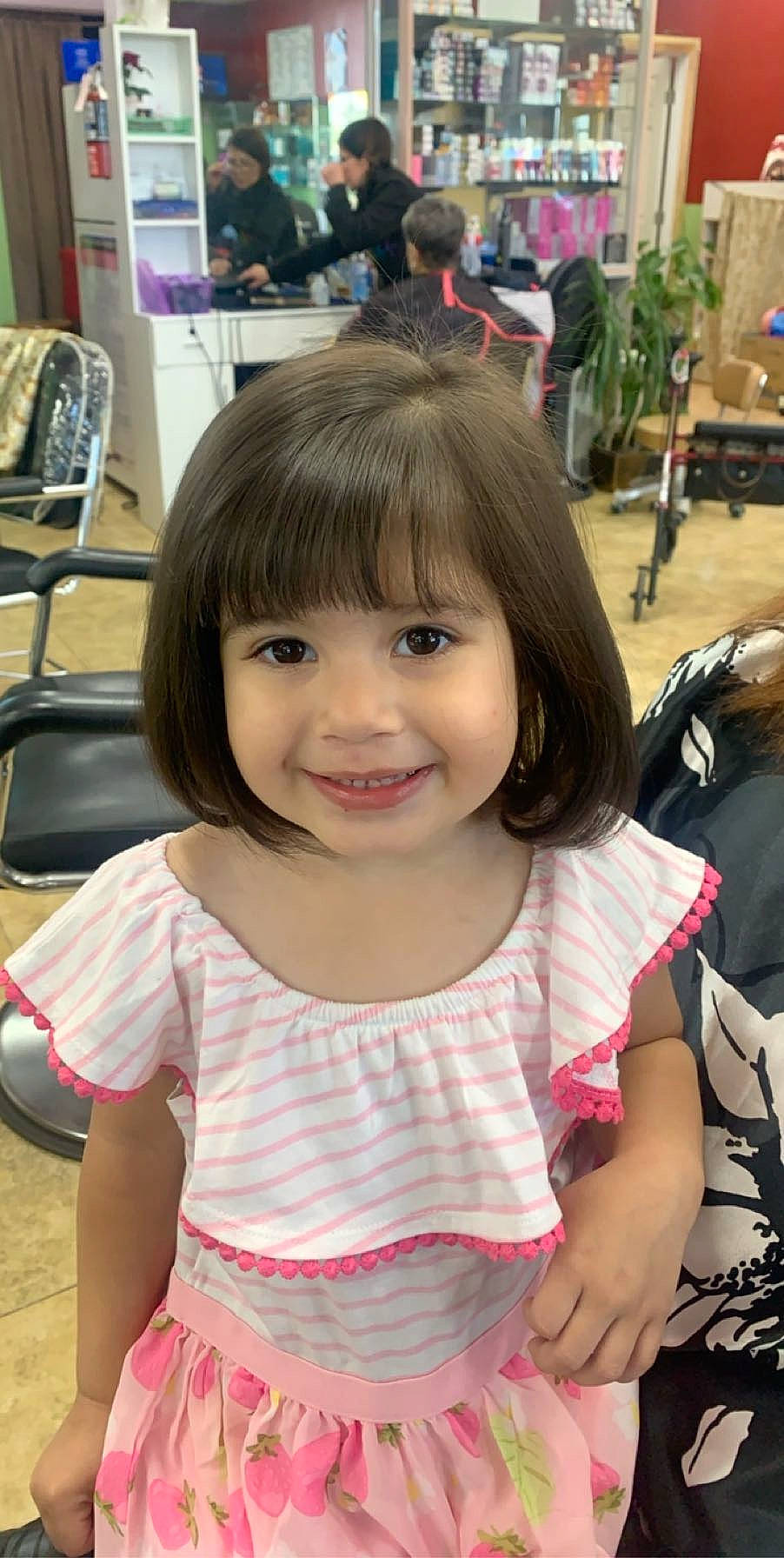 Joselyn joined the competition — help win amazing prizes! beauty, black_hair, blurred, brown_hair, child, gesture, hair, hairstyle, joy, long_hair, person, pink, skin, smile, toddler