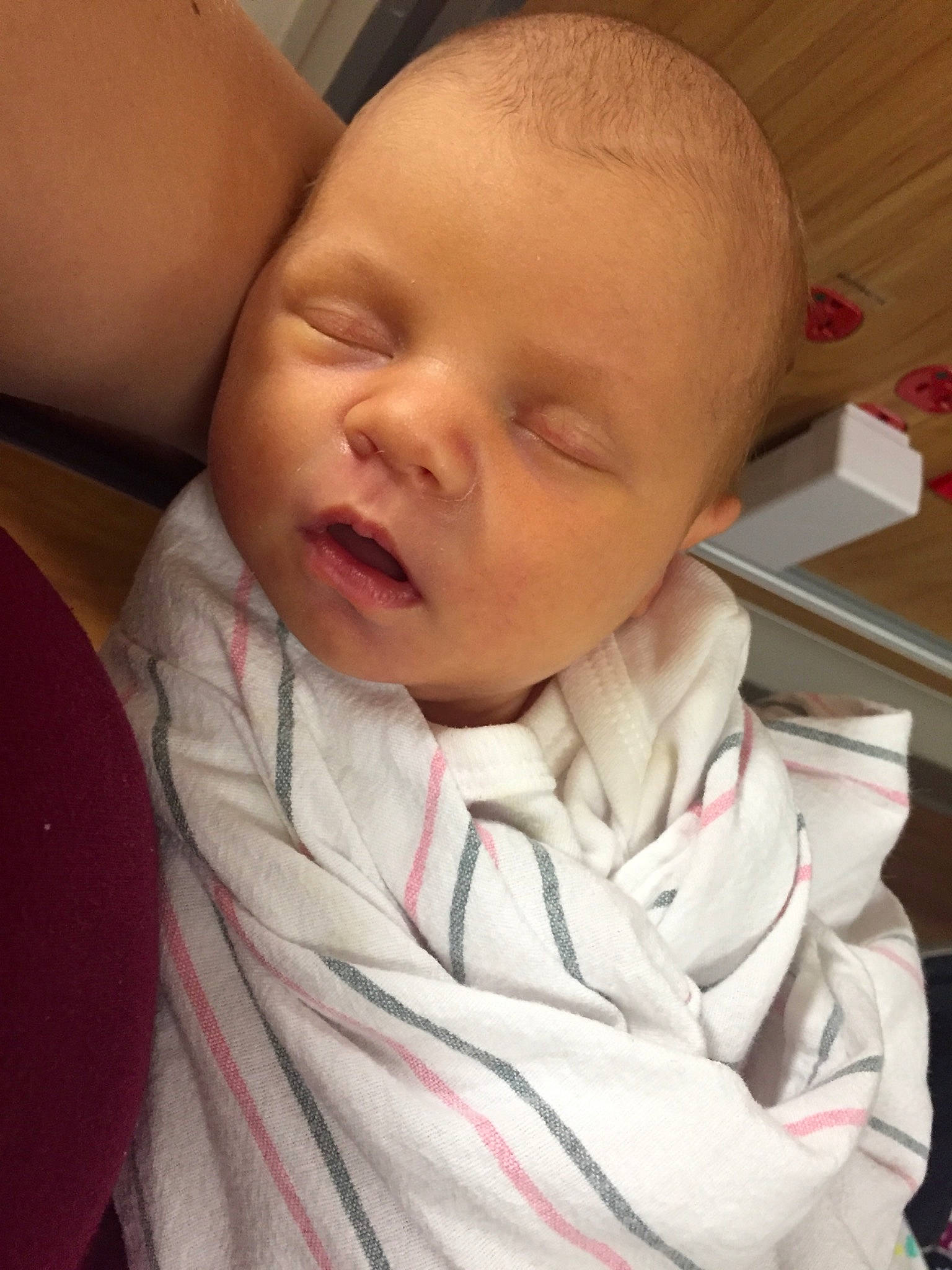 Annabella joined the competition — help win amazing prizes! baby, cheek, child, chin, face, head, lip, mouth, nose, person, skin, sleep, toddler