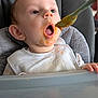 Malo Chambre participe au concours pour gagner de l'argent avec cette photo : adorable, baby, baby_food, bib, chin, closeup, cloth, dinnertime, eyes, face, feeding, hand, highchair, infant, messy, mouth_open, portrait, puree, seat, spoon