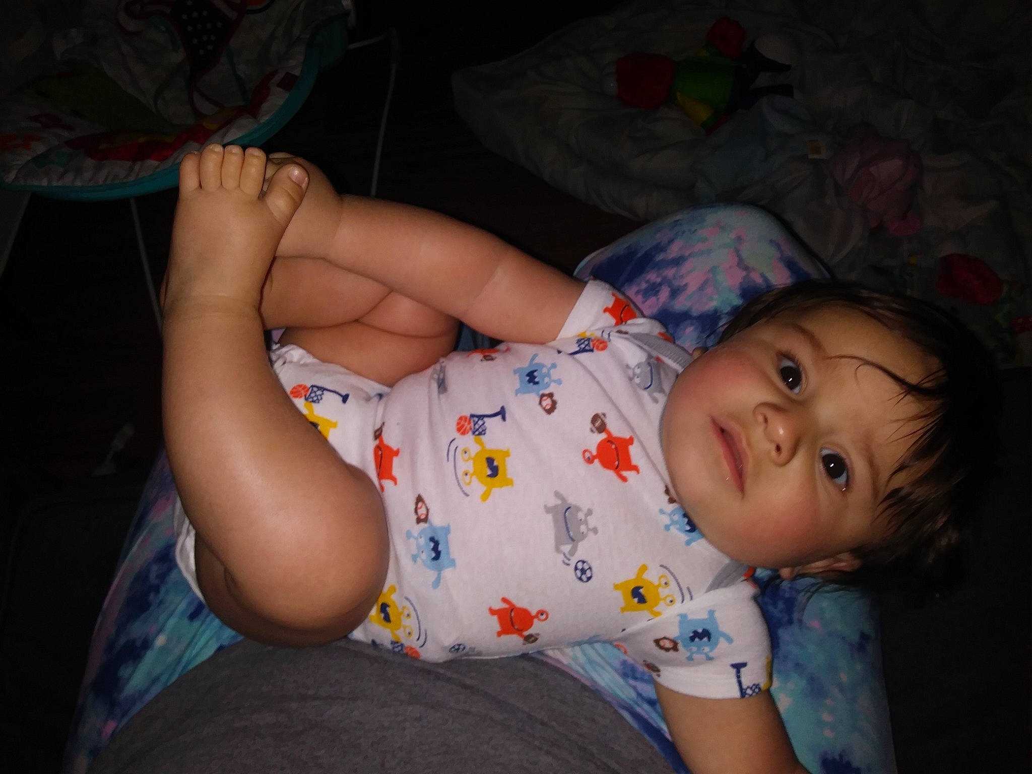 Nikolas joined the competition — help win amazing prizes! baby, bedtime, cheek, child, eye, fun, hand, leg, person, skin, sleep, smile, toddler