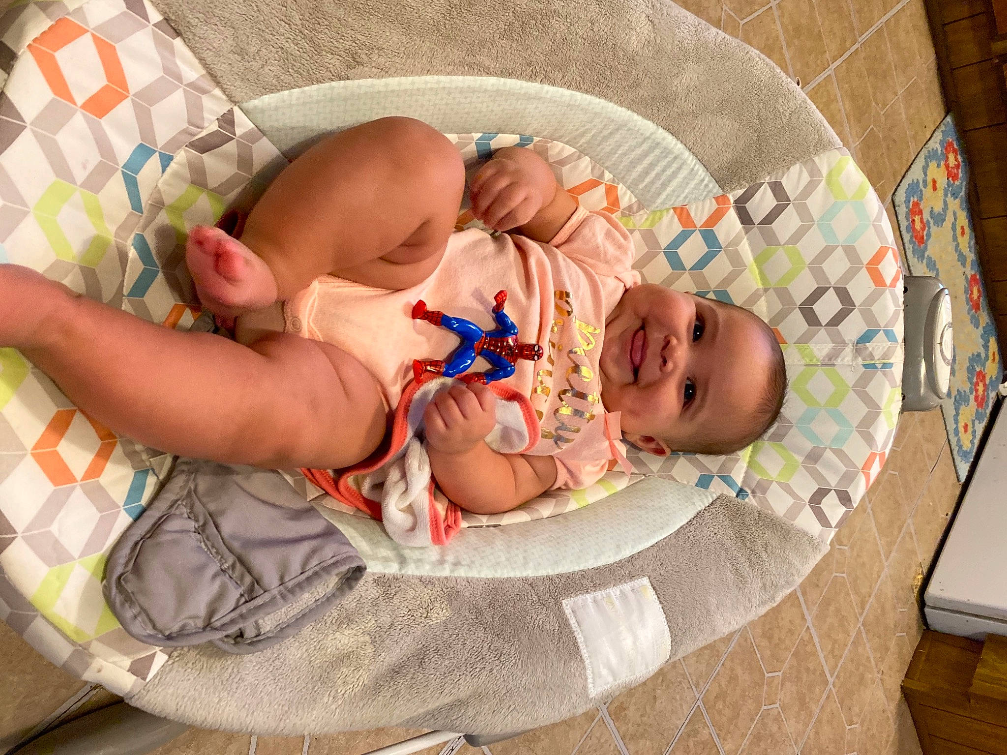 Vivianna is registered to the contest to win money with this photo: abdomen, baby, baby_products, baby_toddler_clothing, bathing, bedtime, chest, child, comfort, diaper, event, foot, joy, linens, pattern, person, product, room, skin, stomach