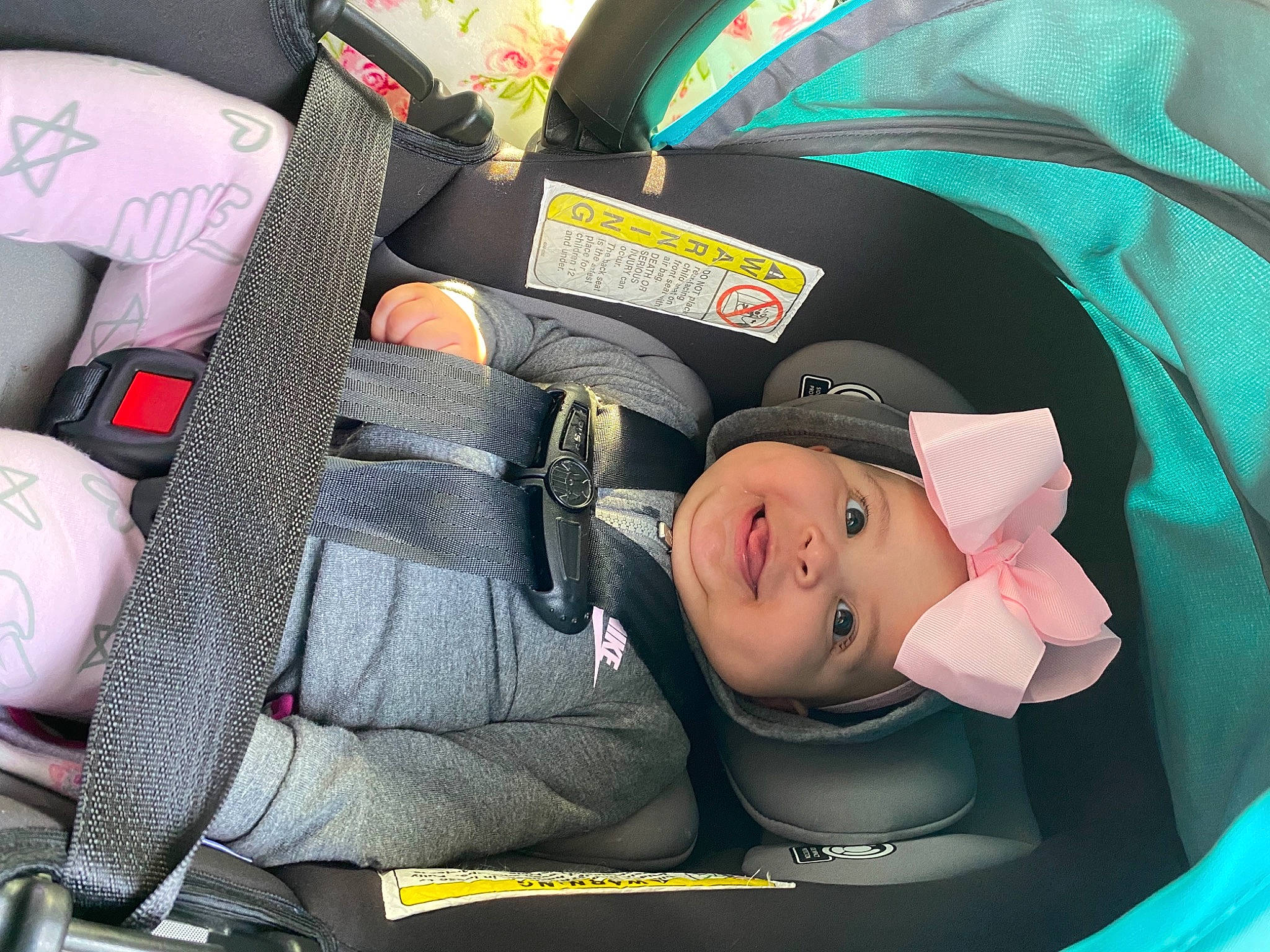 Vivianna joined the competition — help win amazing prizes! auto_part, automotive_design, automotive_wheel_system, baby, baby_carriage, baby_in_car_seat, baby_products, bag, car_seat, car_seat_cover, carmine, child, comfort, hat, head_restraint, headwear, joy, motor_vehicle, person, service
