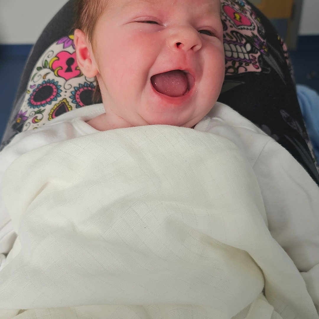 Isabella-Raven joined the competition — help win amazing prizes! architecture, baby, bed, blanket, bodypart, building, cushion, face, furniture, happy, head, homedecor, hospital, laughing, newborn, person, photography, portrait, quilt, sleeping