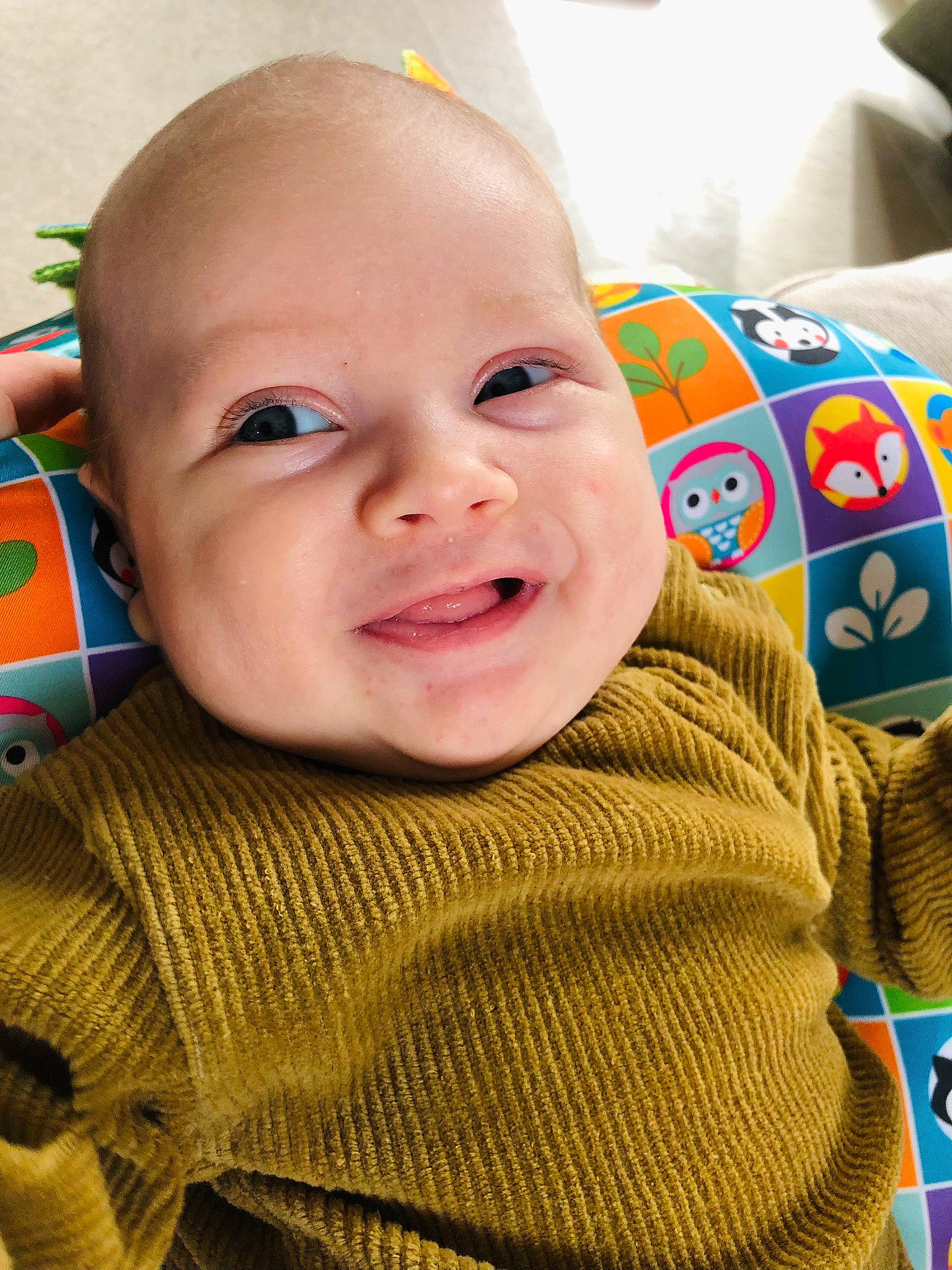 Henry a rejoint le concours — aidez-le/la à gagner de superbes lots ! baby, baby_laughing, baby_toddler_clothing, cheek, chin, eyebrow, facial_expression, finger, happy, head, human, iris, lip, mouth, nose, person, skin, sleeve, smile, standing