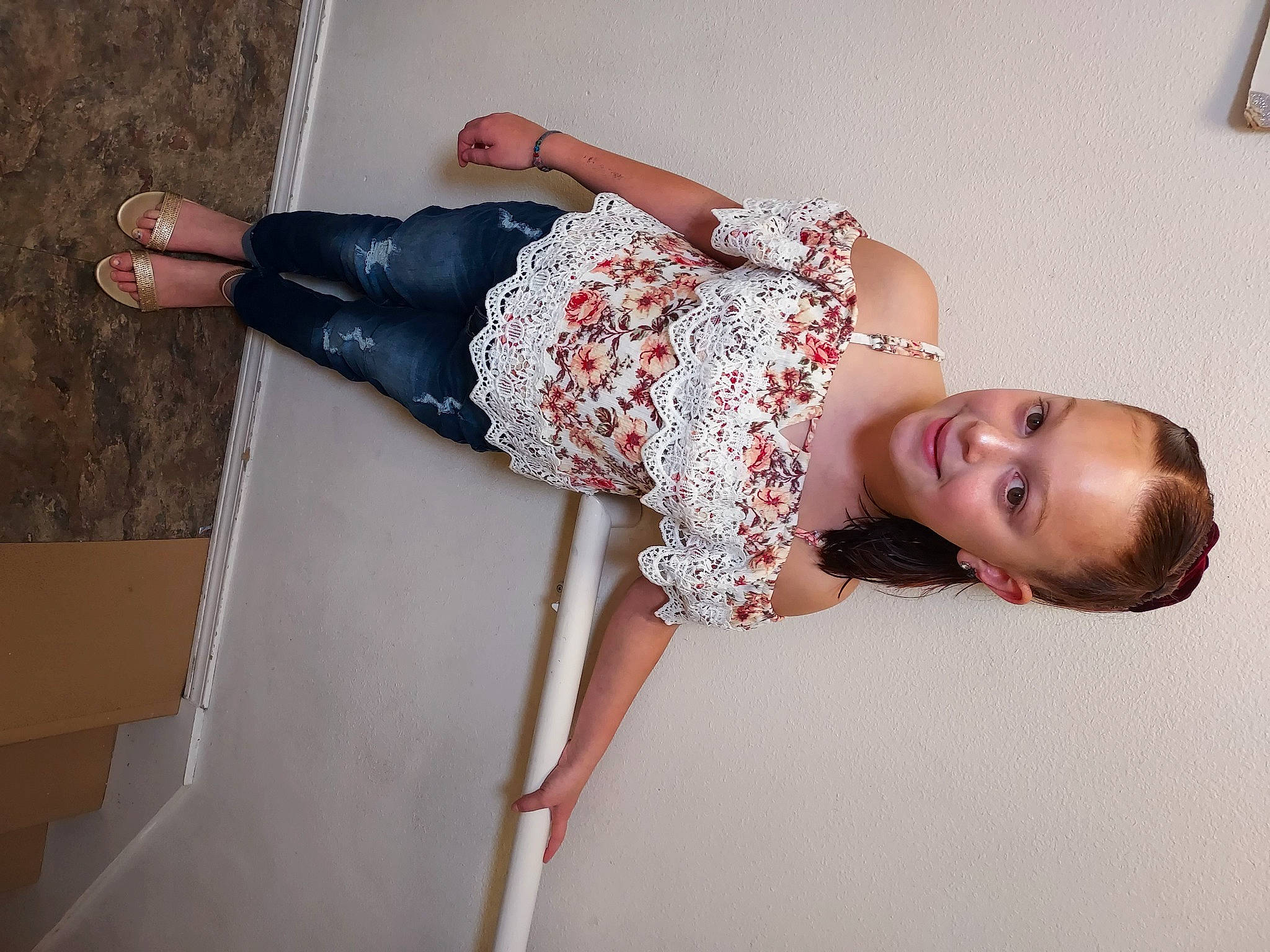 Alanna is registered to the contest to win money with this photo: arm, dress, elbow, eyelash, fashion, finger, flash_photography, floor, hand, joint, joy, knee, leg, neck, person, pink, shoulder, sleeve, textile, thigh