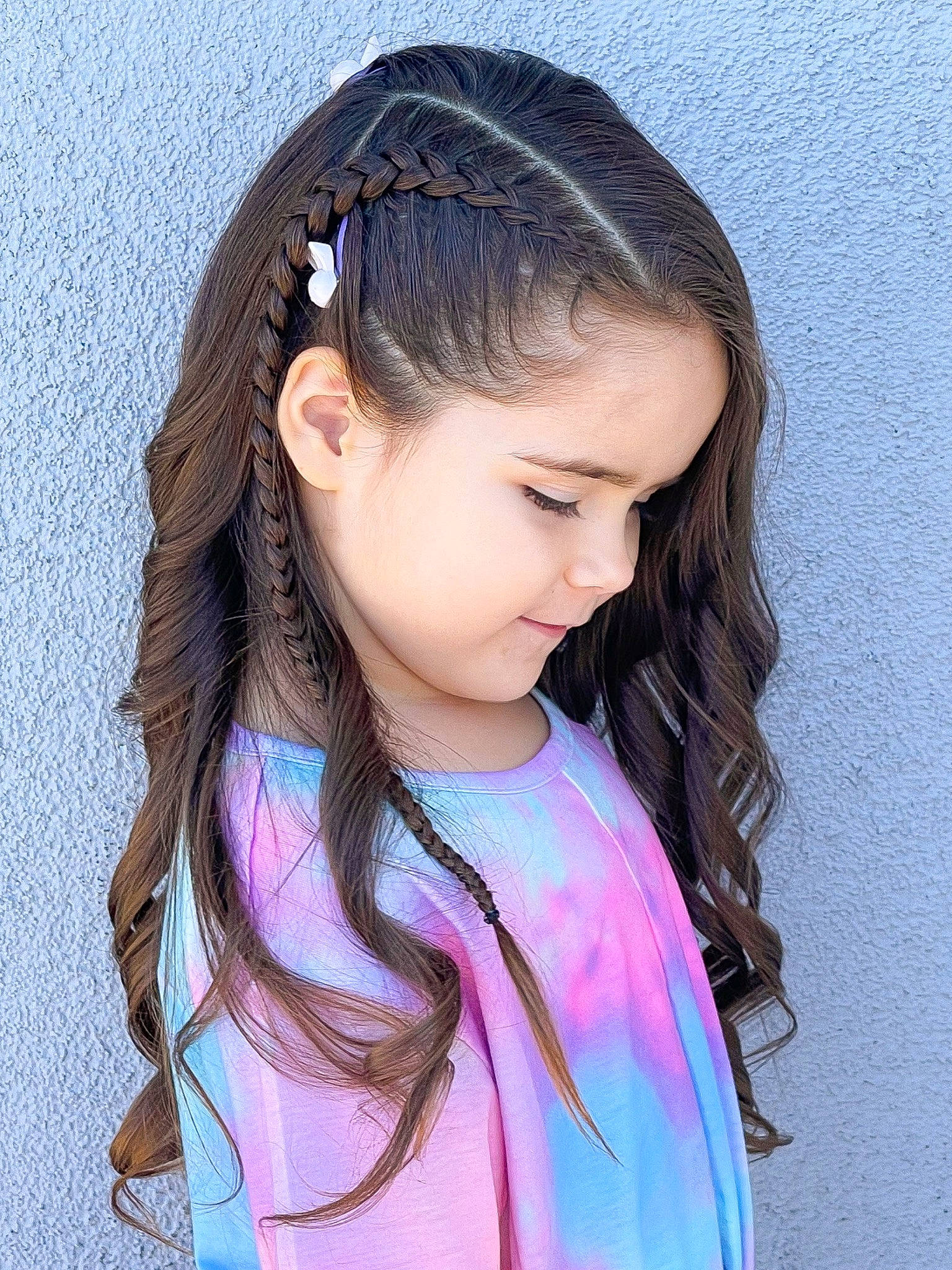 Everly Ruth is registered to the contest to win money with this photo: bangs, black_hair, cheek, chin, ear, electric_blue, eyebrow, eyelash, happy, iris, jaw, jewellery, layered_hair, lip, long_hair, magenta, neck, person, pink, purple