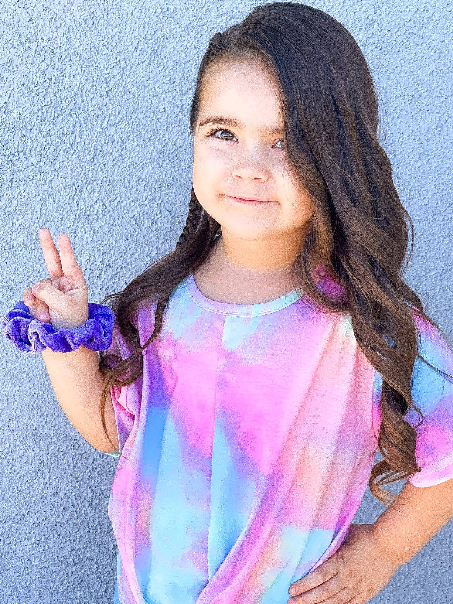 Everly Ruth joined the competition — help win amazing prizes! day_dress, electric_blue, eyelash, finger, gesture, hair, happy, iris, joint, joy, magenta, neck, person, pink, purple, shoulder, skin, sleeve, smile, trunk