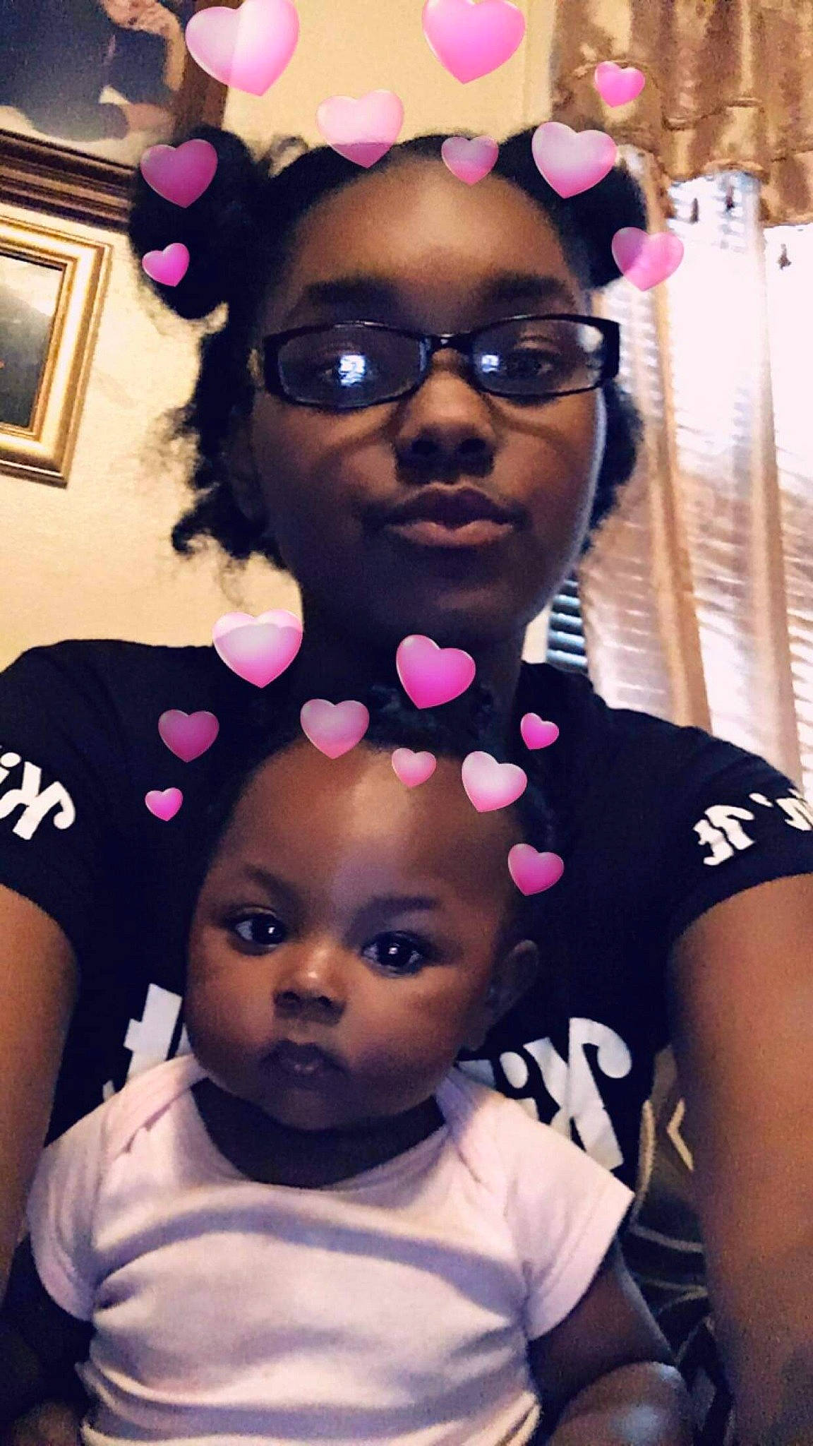 Nakiah joined the competition — help win amazing prizes! child, cool, daughter, eyewear, fun, girl, glasses, hair_accessory, headgear, person, pink, product, purple, skin, smile, sunglasses, toddler, vision_care