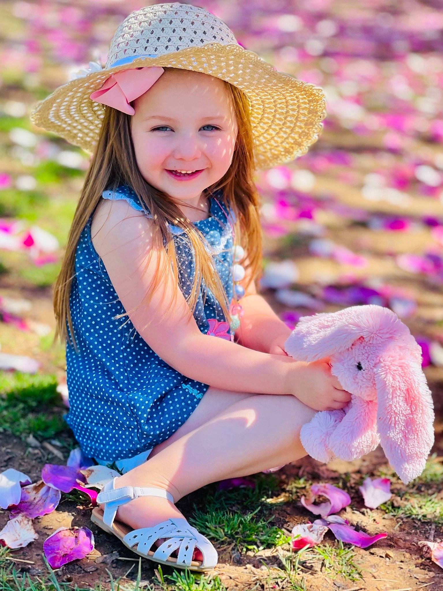 Rayley joined the competition — help win amazing prizes! blue, clothing, eye, face, facial_expression, grass, hair, happy, hat, headwear, joy, nature, organ, people_in_nature, person, photograph, pink, plant, purple, skin