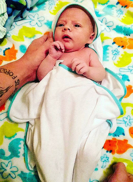 Ashton joined the competition — help win amazing prizes! cheek, child, ear, eye, finger, girl, hand, head, infant, person, product, skin, smile, textile, toddler