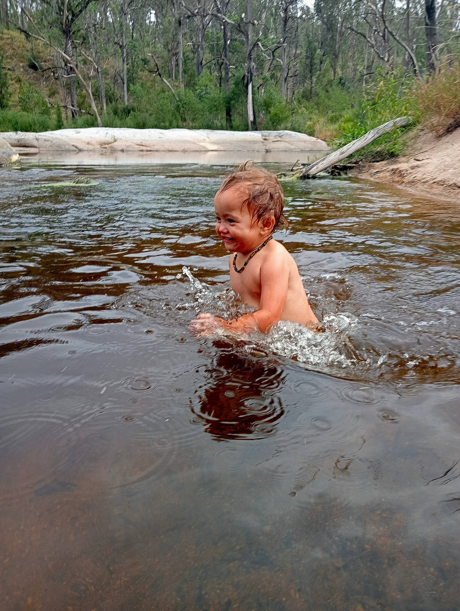 Lilly-ray joined the competition — help win amazing prizes! barechested, bathing, body_of_water, child, creek, fluvial_landforms_of_streams, fun, joy, lake, leisure, people_in_nature, person, personal_protective_equipment, plant, pond, recreation, spring, stream, toddler, tree