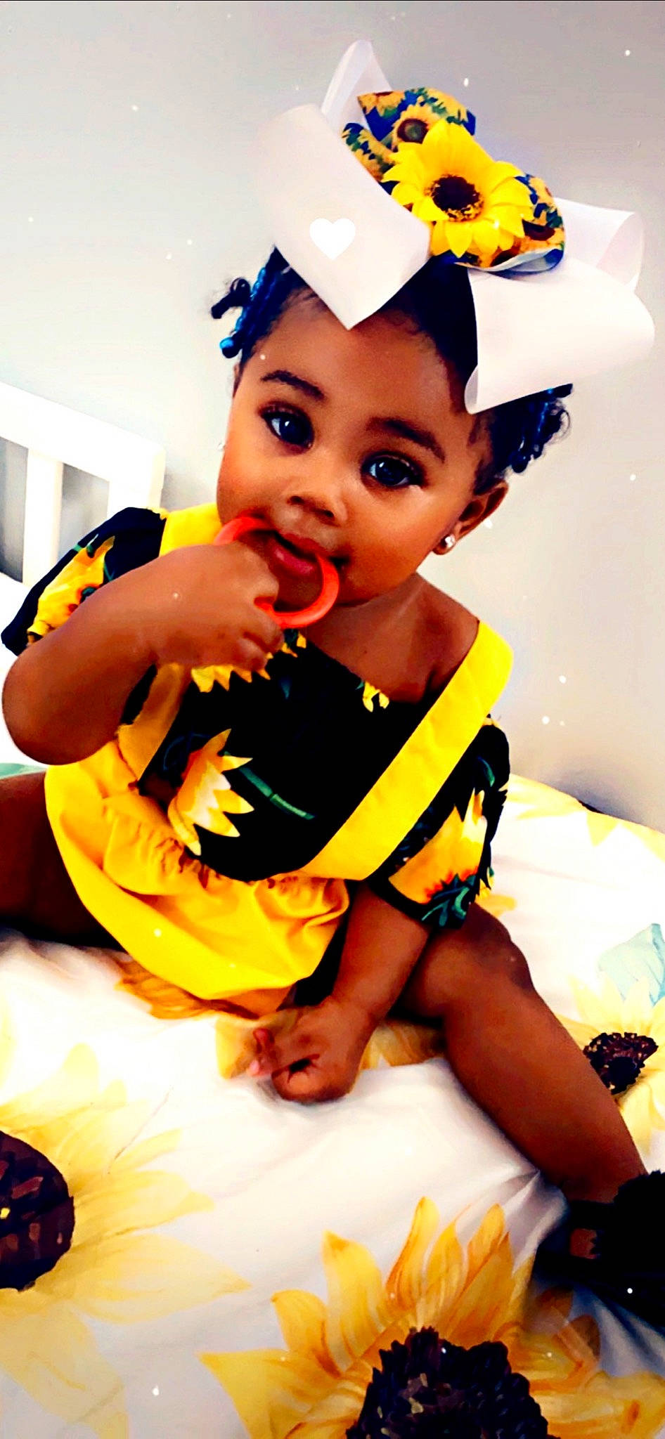 Royalty joined the competition — help win amazing prizes! baby, baby_products, baby_toddler_clothing, child, costume, happy, headband, headgear, person, smile, toddler, yellow