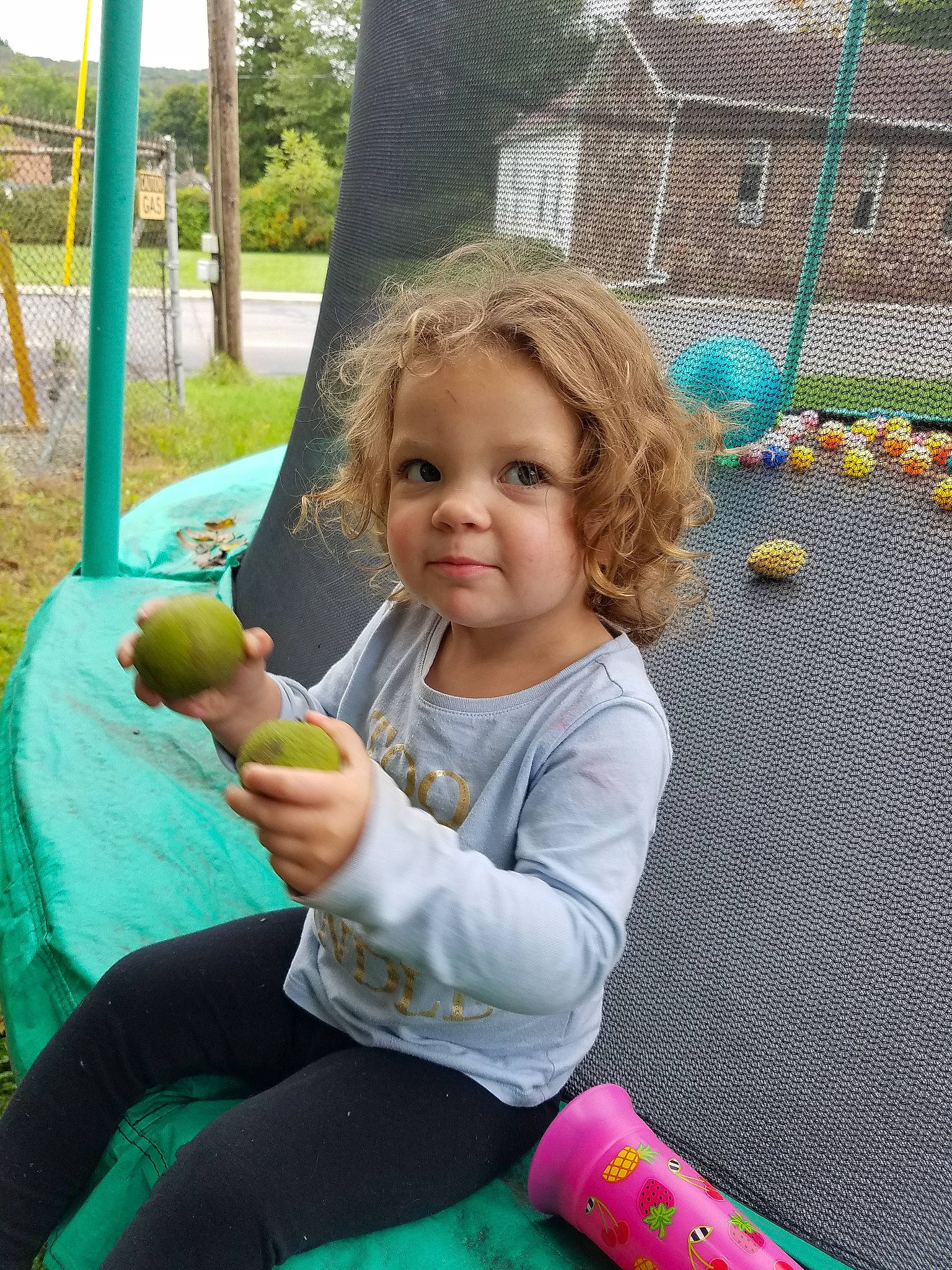 Gia joined the competition — help win amazing prizes! child, fun, outdoor_play_equipment, person, play, playground, public_space, toddler, tree