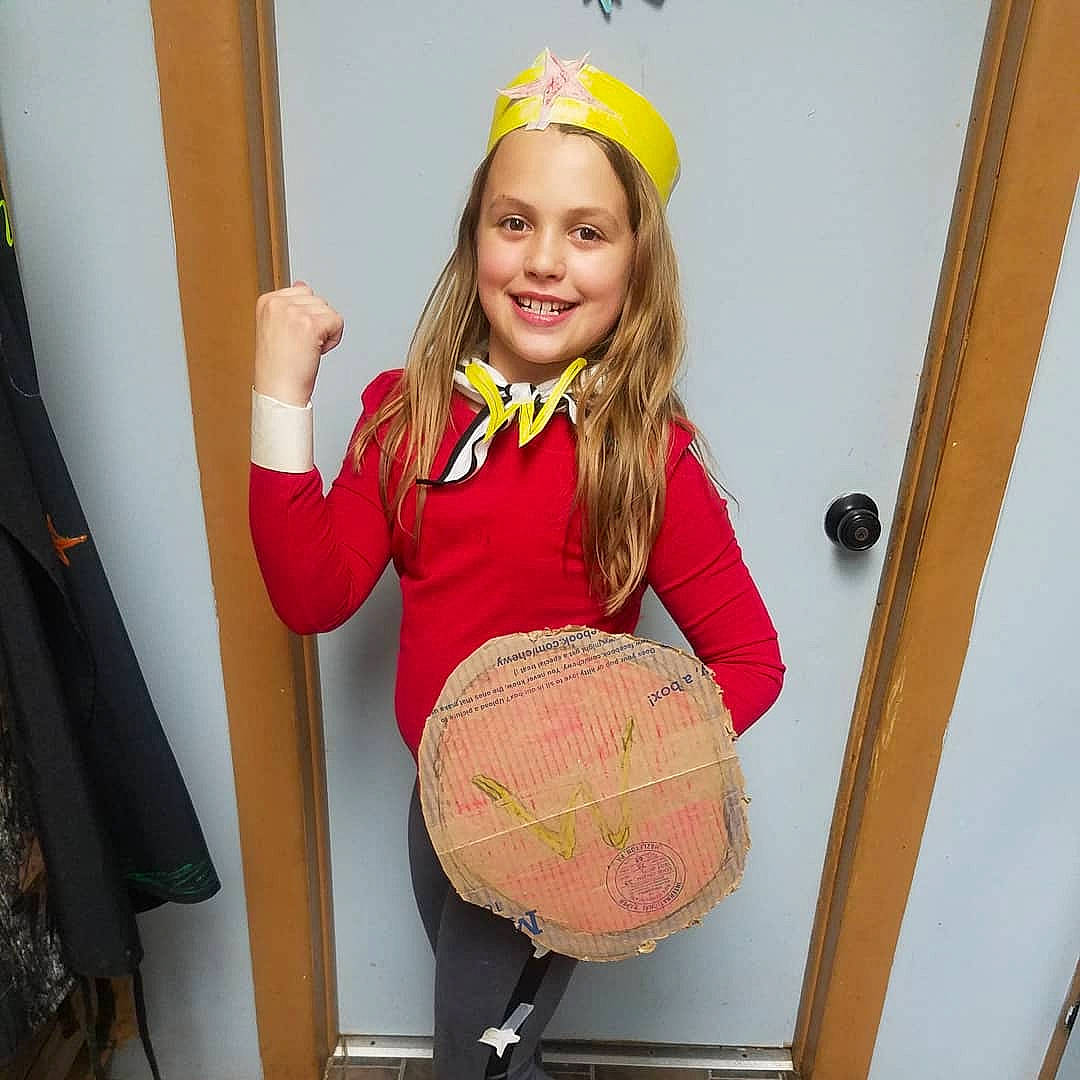 Aryana joined the competition — help win amazing prizes! cap, costume, headgear, joy, person