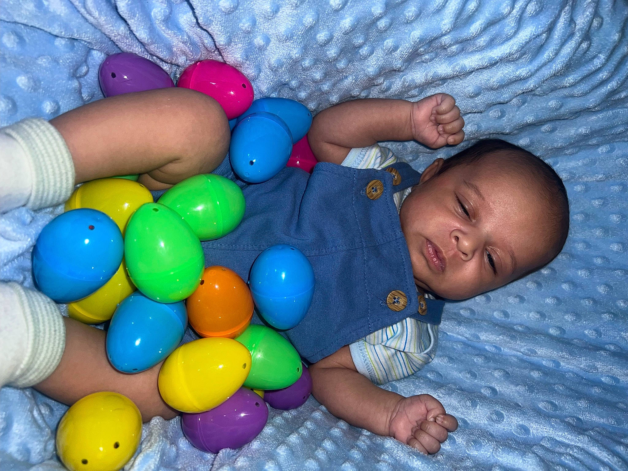 Dakota joined the competition — help win amazing prizes! baby, baby_products, baby_toddler_clothing, ball_pit, blue, child, comfort, electric_blue, fun, happy, nail, organ, pattern, person, play, product, snapshot, textile, toddler, toy