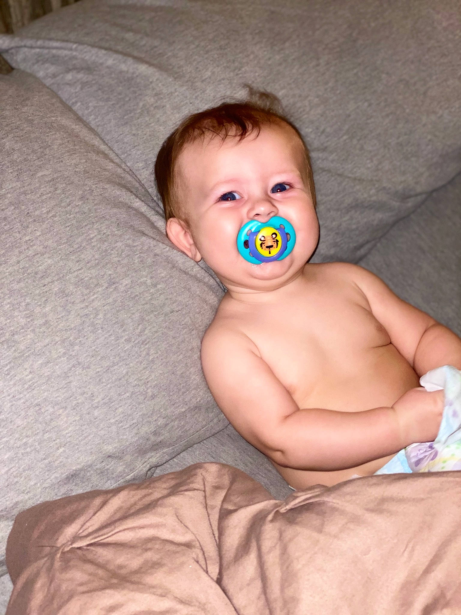 Greyson joined the competition — help win amazing prizes! baby, child, mouth, muscle, person, skin, toddler