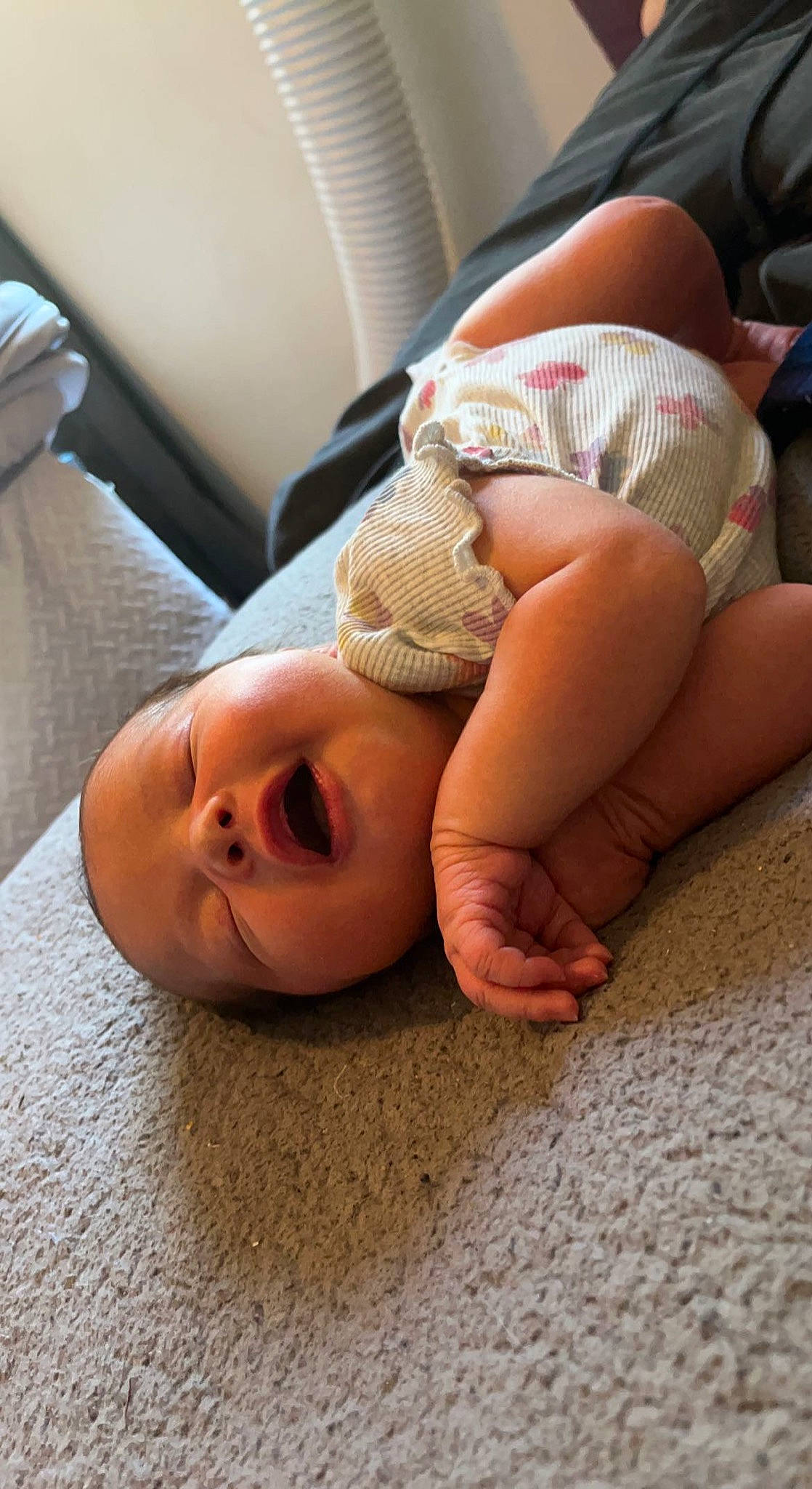 Elliana joined the competition — help win amazing prizes! baby, baby_toddler_clothing, cheek, child, comfort, eye, finger, flooring, grass, head, human_body, human_leg, joint, leg, mouth, nail, person, skin, thigh, toddler