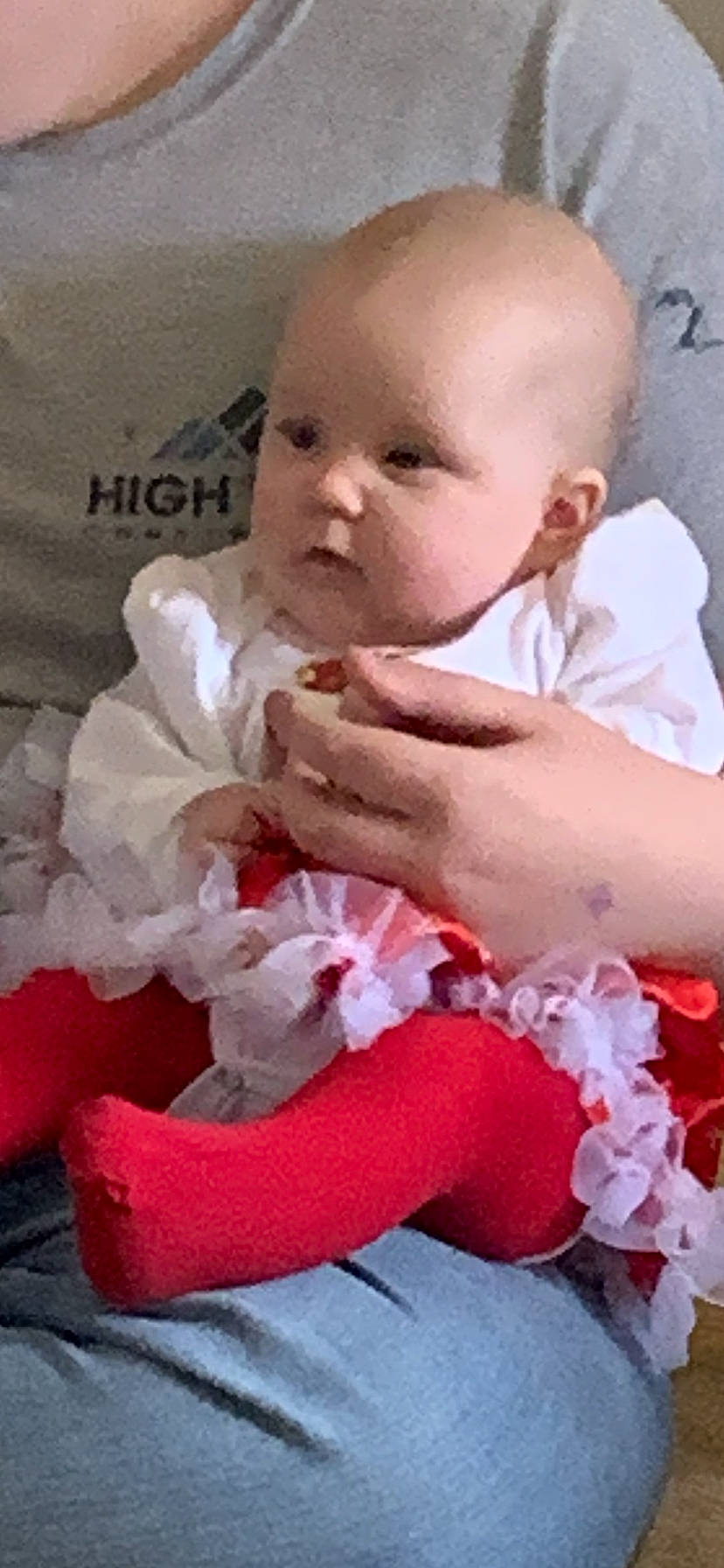Nevaeh is registered to the contest to win money with this photo: baby, baby_toddler_clothing, cheek, comfort, eyelash, face, finger, gesture, hand, happy, head, linens, lip, nail, person, petal, pink, skin, sleeve, thumb