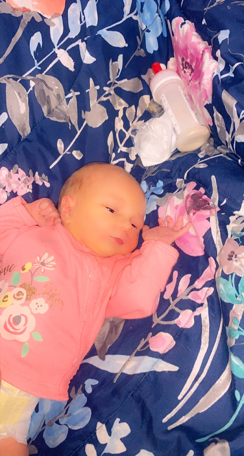 Nevaeh joined the competition — help win amazing prizes! baby, baby_products, baby_toddler_clothing, carmine, child, comfort, doll, head, linens, magenta, pattern, person, petal, pink, plant, plush, product, room, stuffed_toy, textile