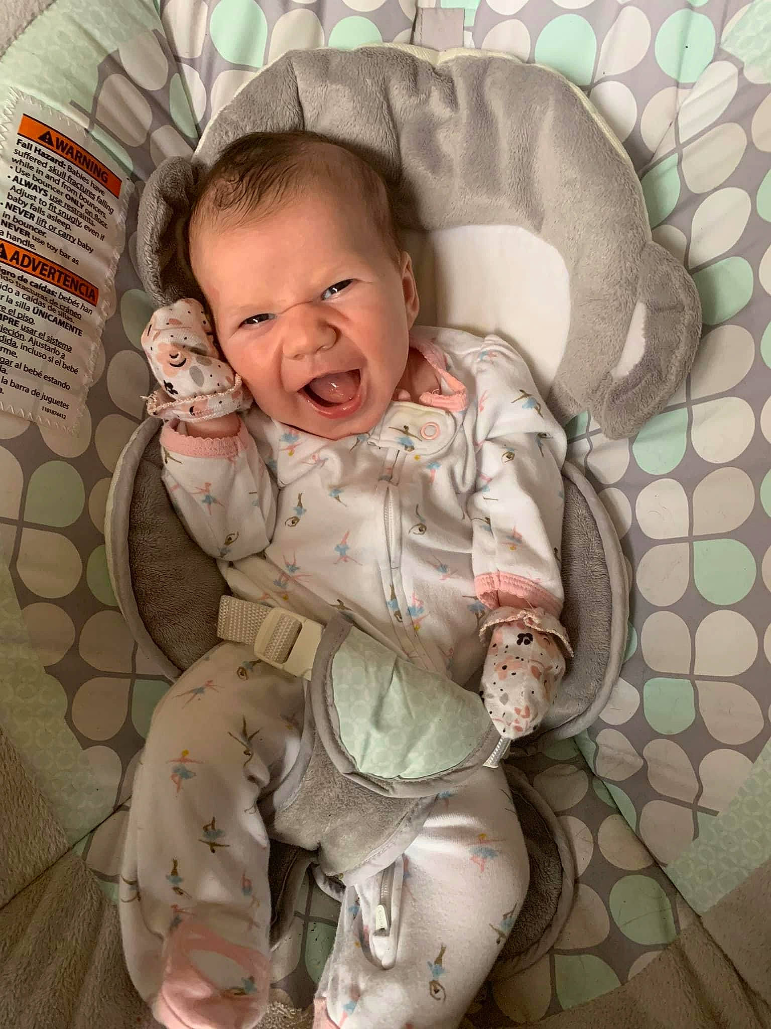 Brynleigh joined the competition — help win amazing prizes! arm, baby, baby_products, baby_safety, baby_sleeping, baby_toddler_clothing, cheek, comfort, gesture, hand, happy, head, linens, mouth, pattern, person, sleeve, smile, textile, thumb