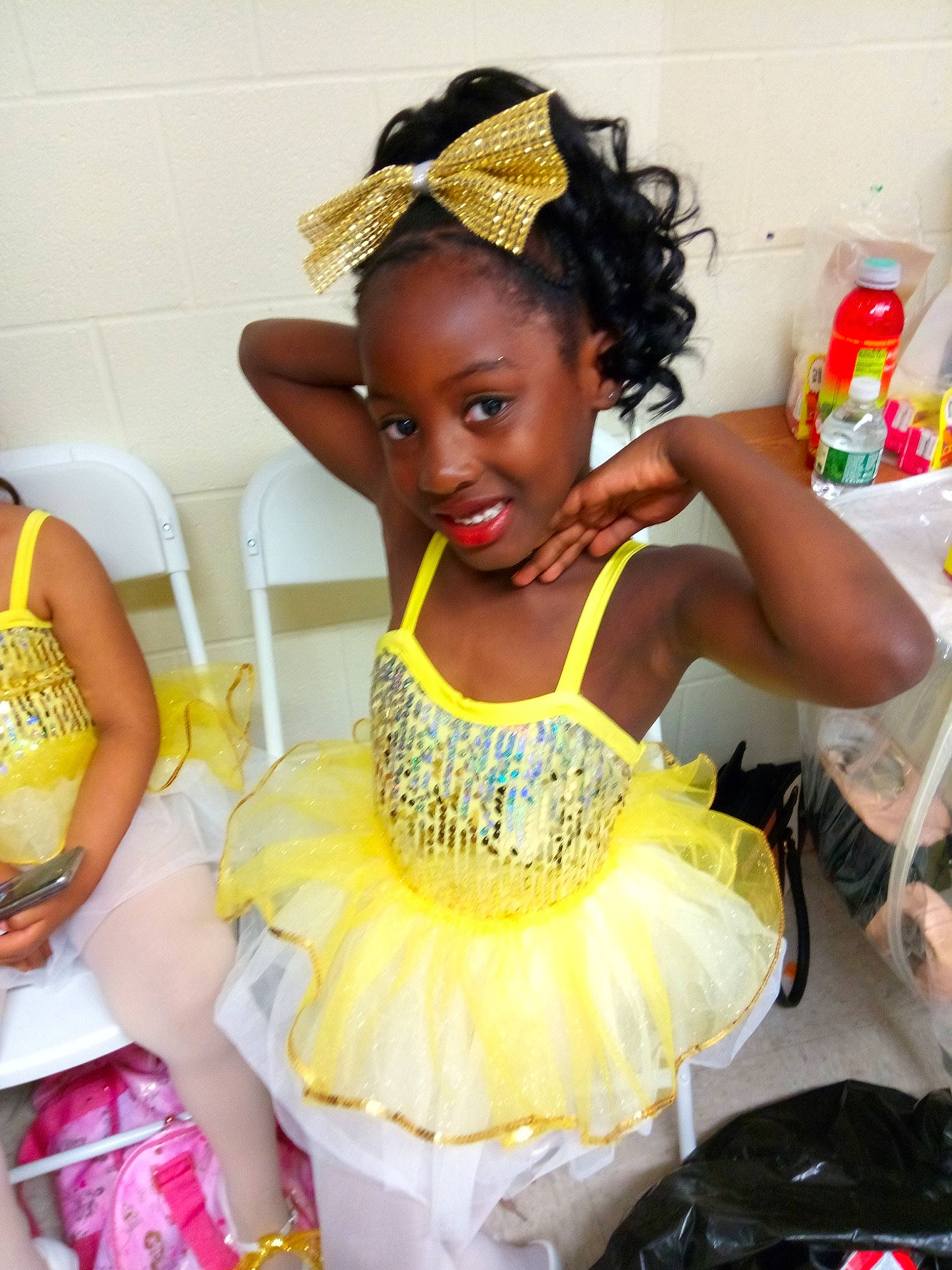 Bria is registered to the contest to win money with this photo: ballet_tutu, child, child_model, costume, joy, party, person, smile, toddler, yellow