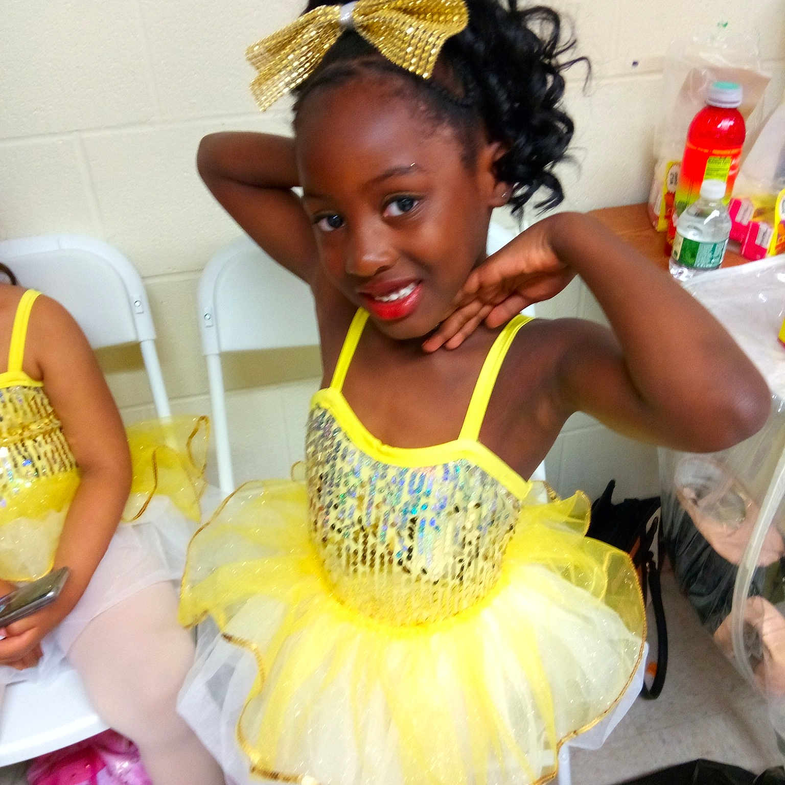 Bria is registered to the contest to win money with this photo: ballet_tutu, child, child_model, costume, joy, party, person, smile, toddler, yellow