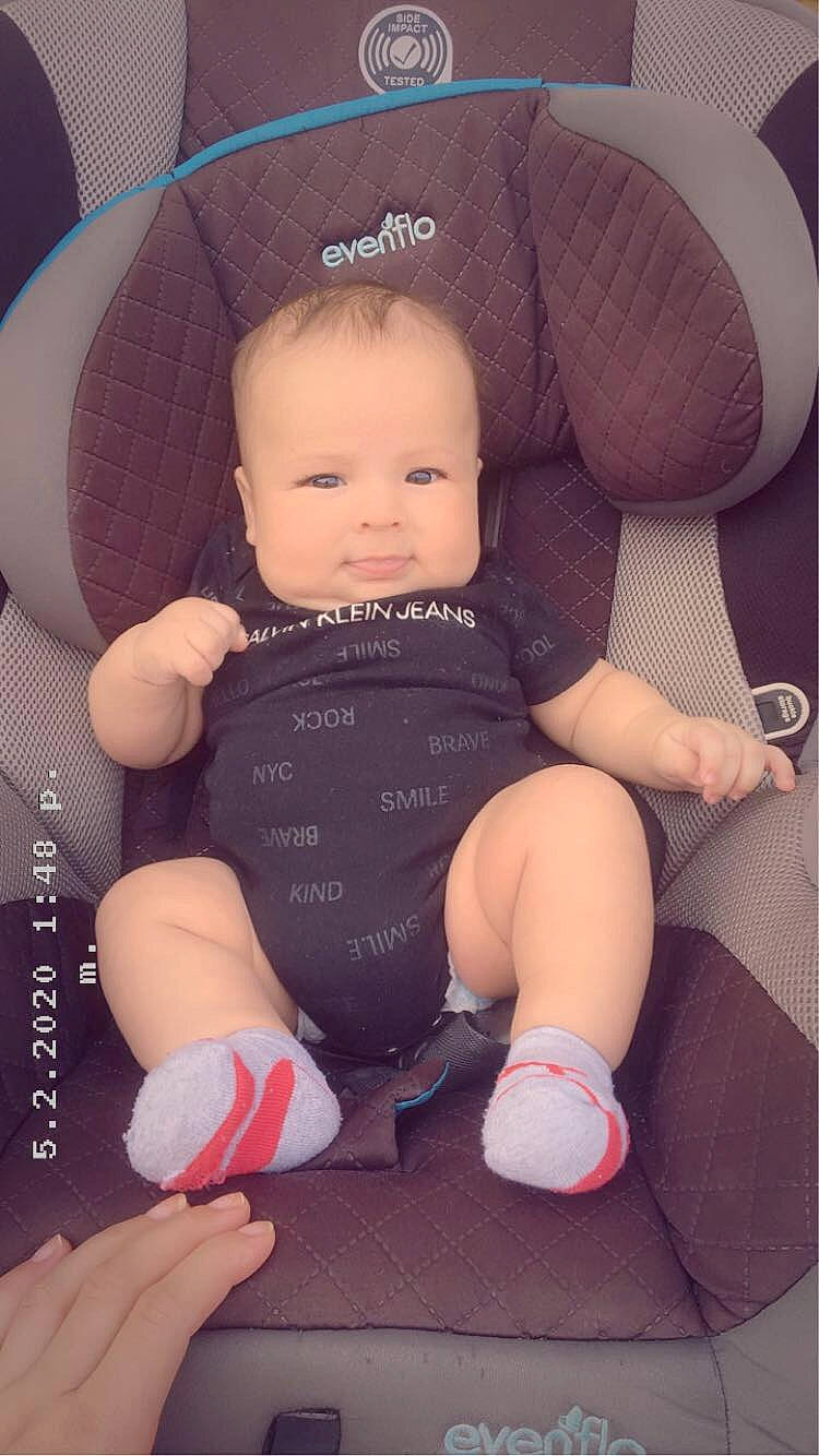 Thiago joined the competition — help win amazing prizes! baby, baby_in_car_seat, baby_products, baby_toddler_clothing, cheek, child, person, pink, product, skin, toddler