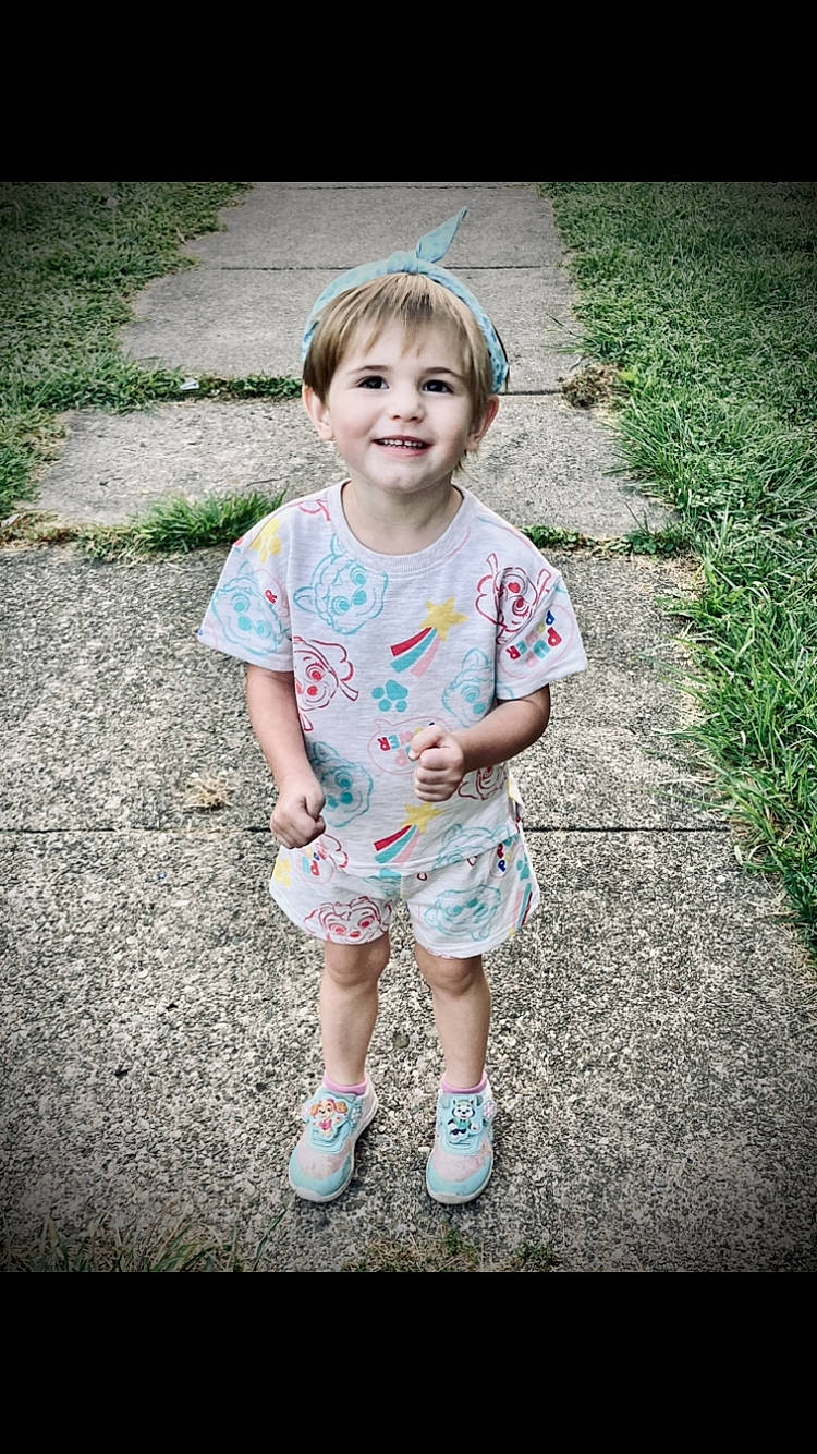 Maelee joined the competition — help win amazing prizes! baby_toddler_clothing, child, cool, dress, face, facial_expression, flash_photography, fun, grass, happy, human_body, joy, mammal, people_in_nature, person, plant, shorts, sleeve, smile, standing