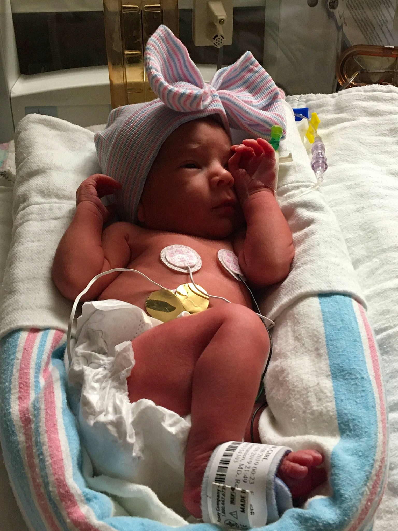 Adelyn joined the competition — help win amazing prizes! baby, birth, child, childbirth, nap, person, sleep, toddler