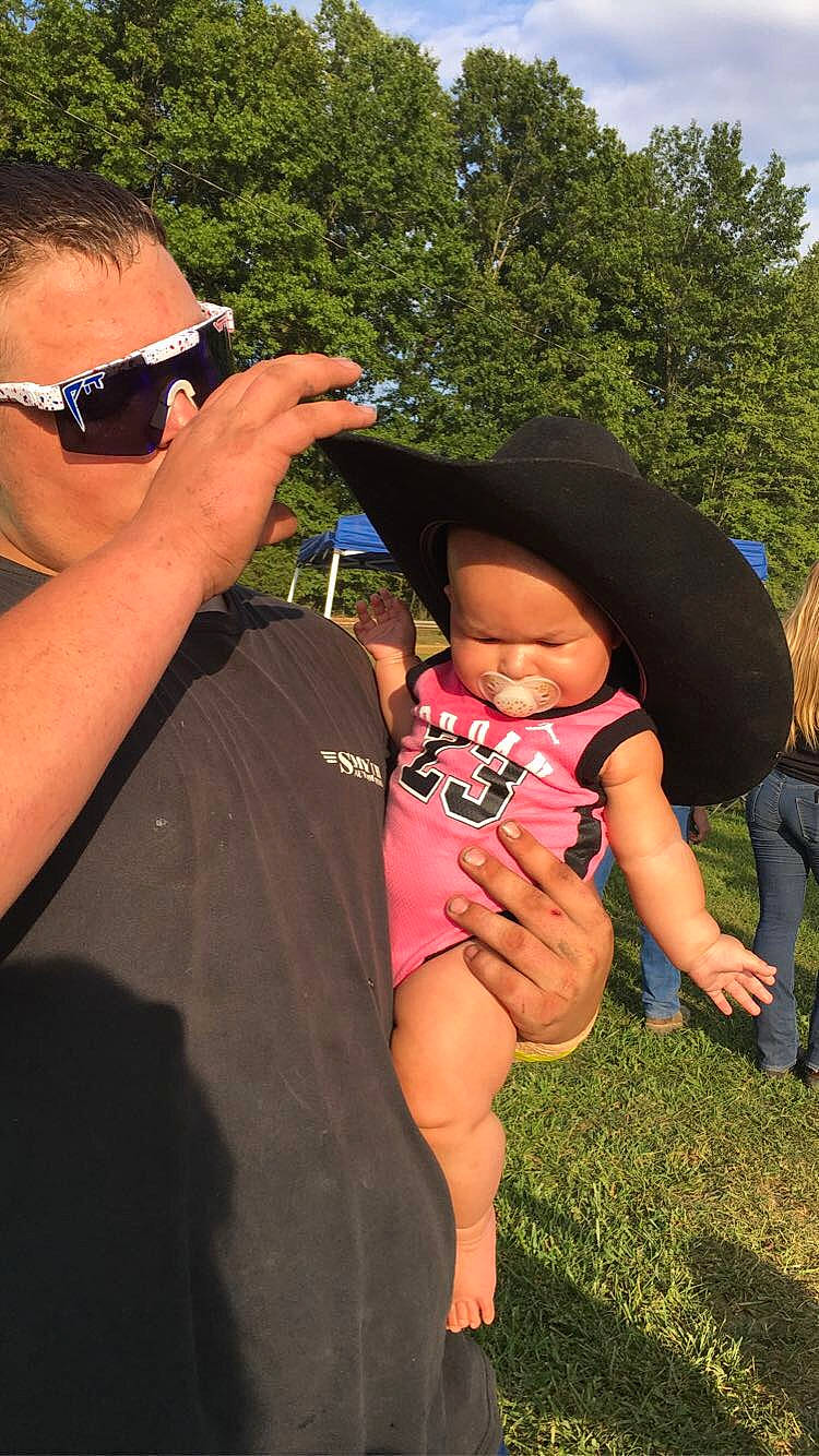 Constance joined the competition — help win amazing prizes! arm, baby, cool, event, eyewear, finger, fun, gesture, goggles, hand, happy, hat, interaction, leisure, person, plant, recreation, sun_hat, toddler, tree