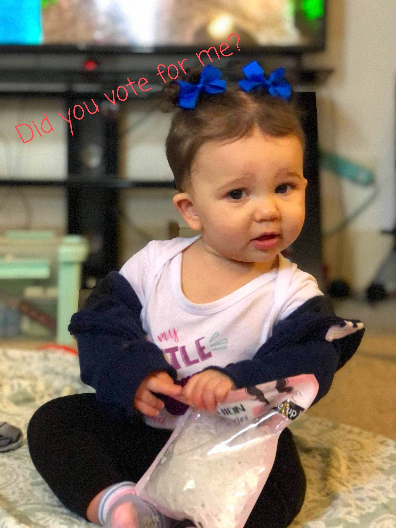 Renesmae joined the competition — help win amazing prizes! ankle, baby, baby_toddler_clothing, child, child_model, ear, foot, mouth, nose, person, shoe, toddler